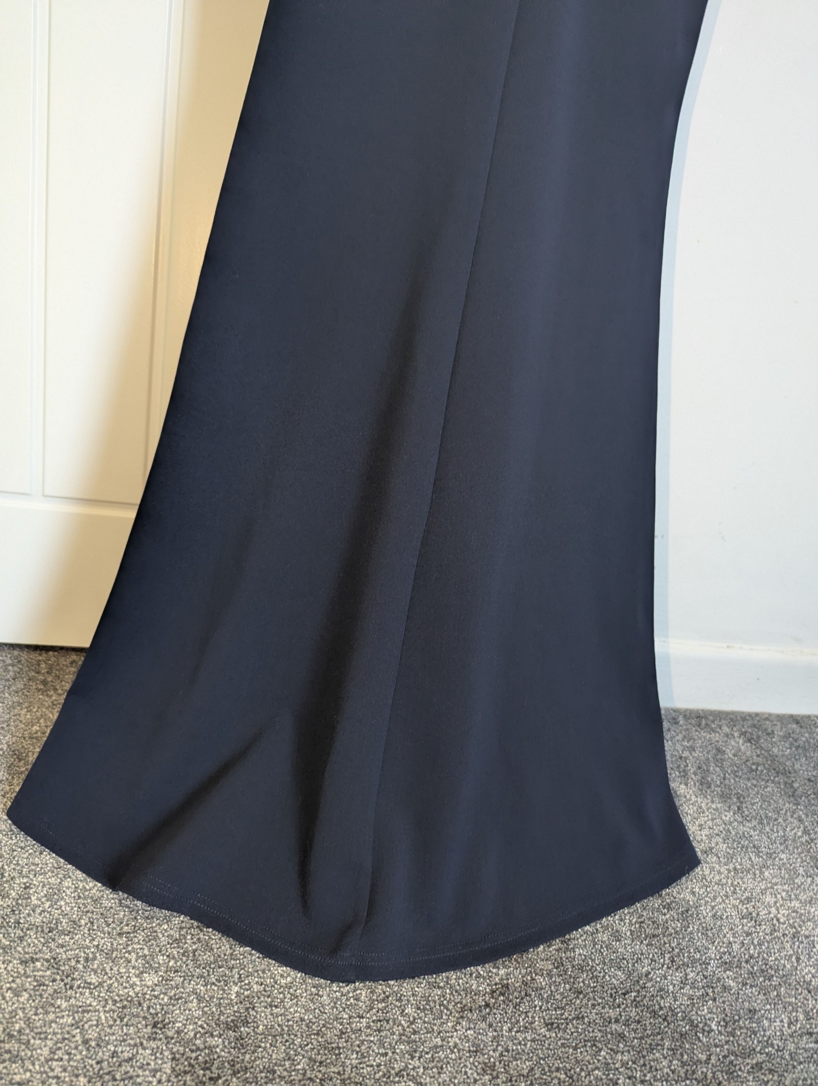 Lipsy Black Sleeveless Maxi Wrap Dress UK 8 Elegant V Neck image 8