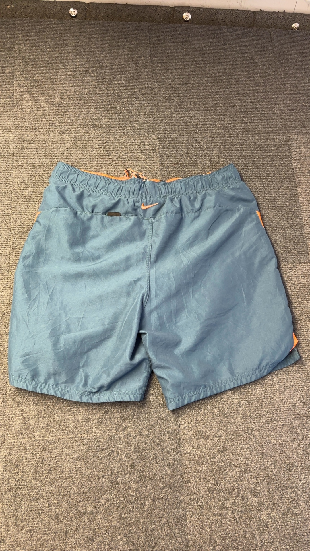 Nike Blue & Orange Swim Shorts Small Polyester image 4