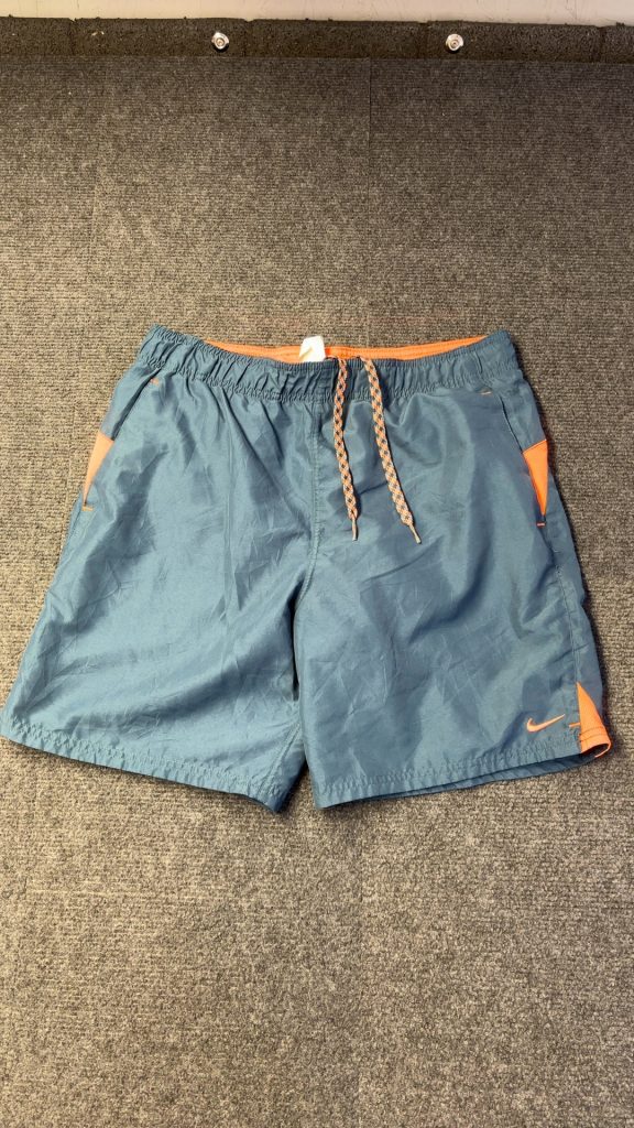 Nike Blue & Orange Swim Shorts Small Polyester