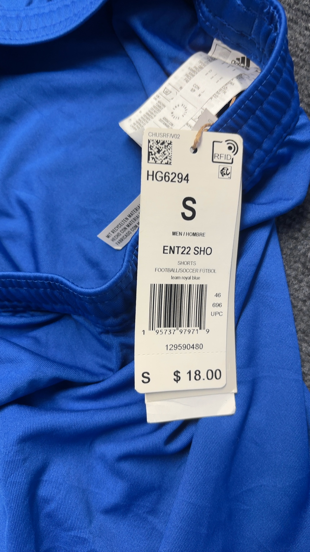 Adidas Royal Blue Football Shorts Small Men image 2