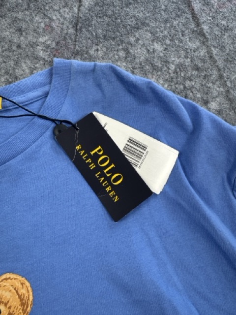 Polo Ralph Lauren Blue Painter Bear Longsleeve T-Shirt Large Classic Fit image 4