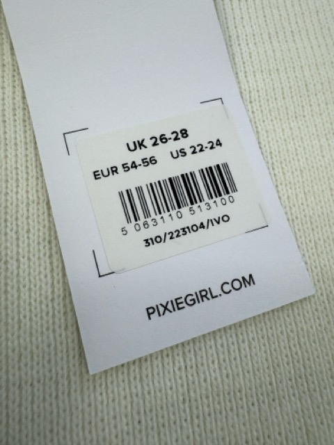 Pixiegirl Black & White Breton Stripe Jumper UK 26-28 Oversized image 4