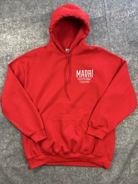 Gildan Red Madri Excepcional Graphic Hoodie Size L