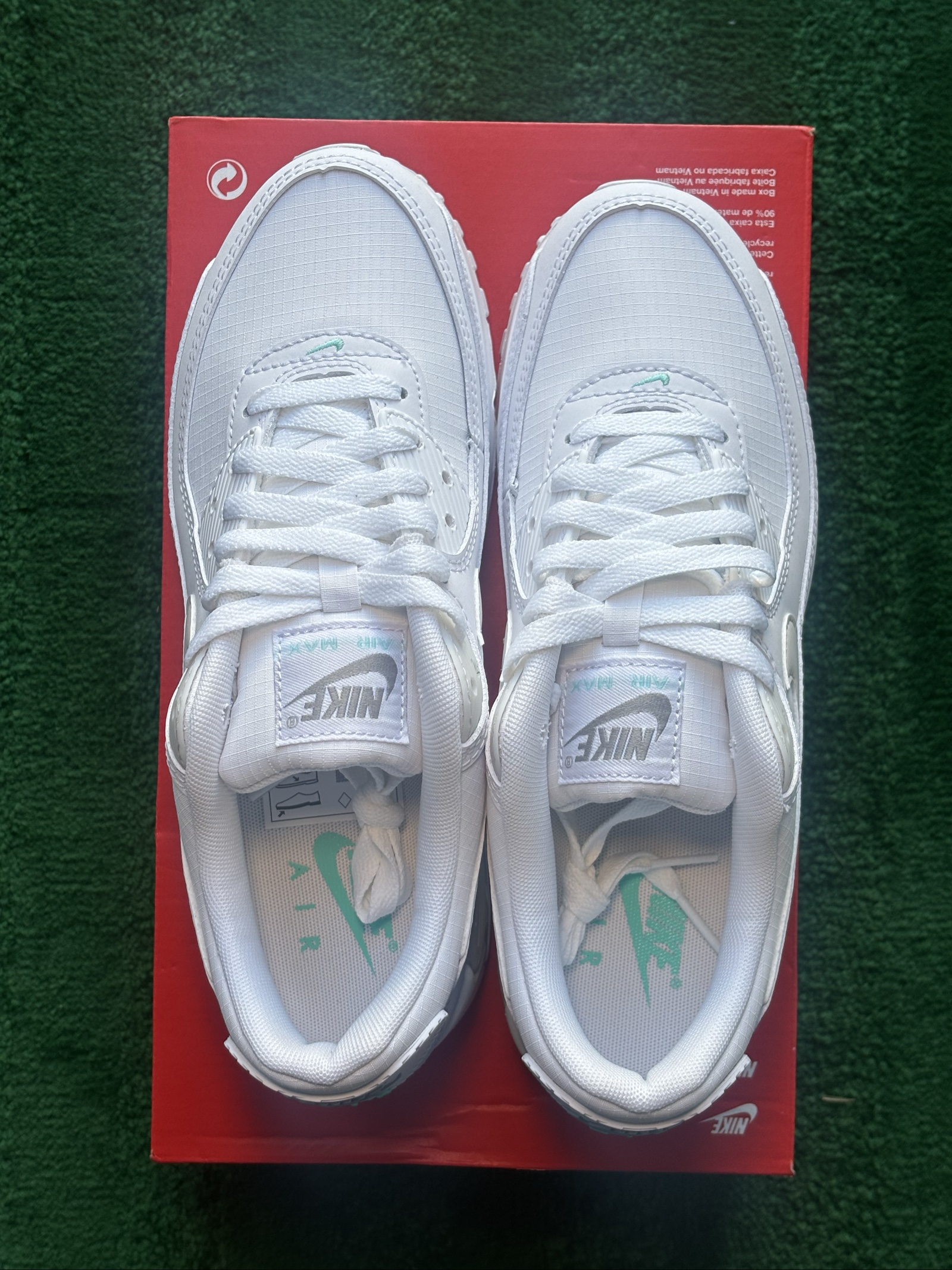 UK 6.5 Nike Air Max 90 | White IB7680-101 | New image 3
