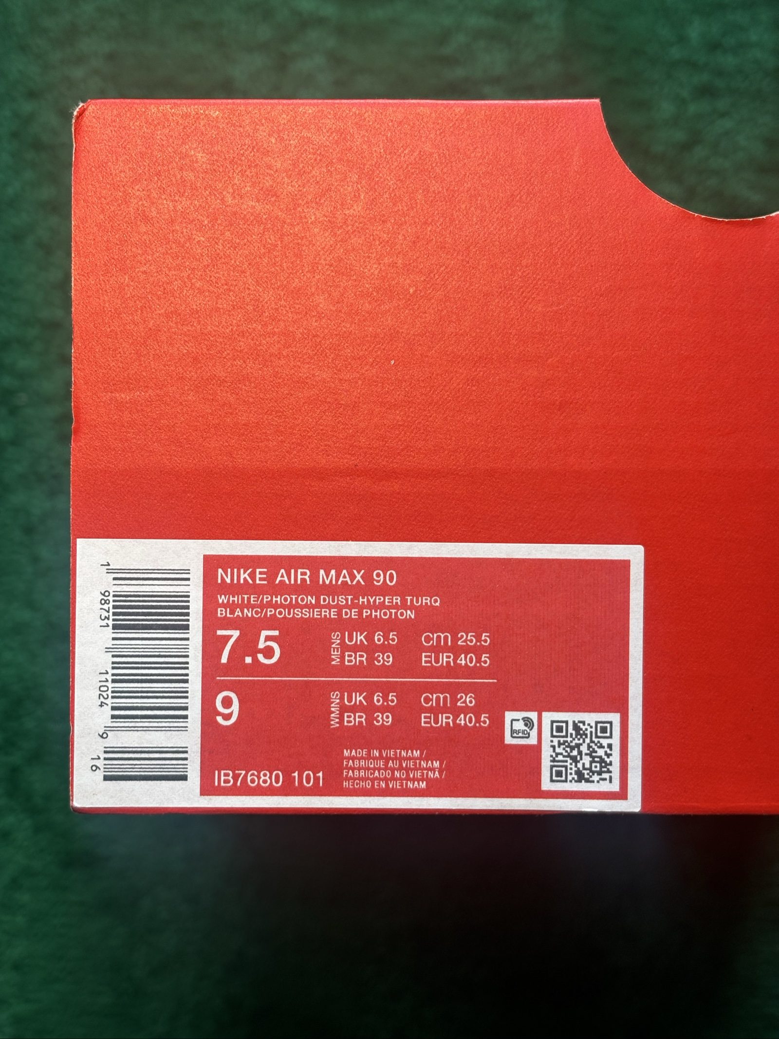 UK 6.5 Nike Air Max 90 | White IB7680-101 | New image 5