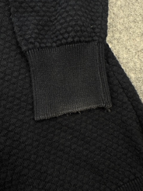 Polo Ralph Lauren Navy Textured Crew Neck Jumper M Red Pony image 5