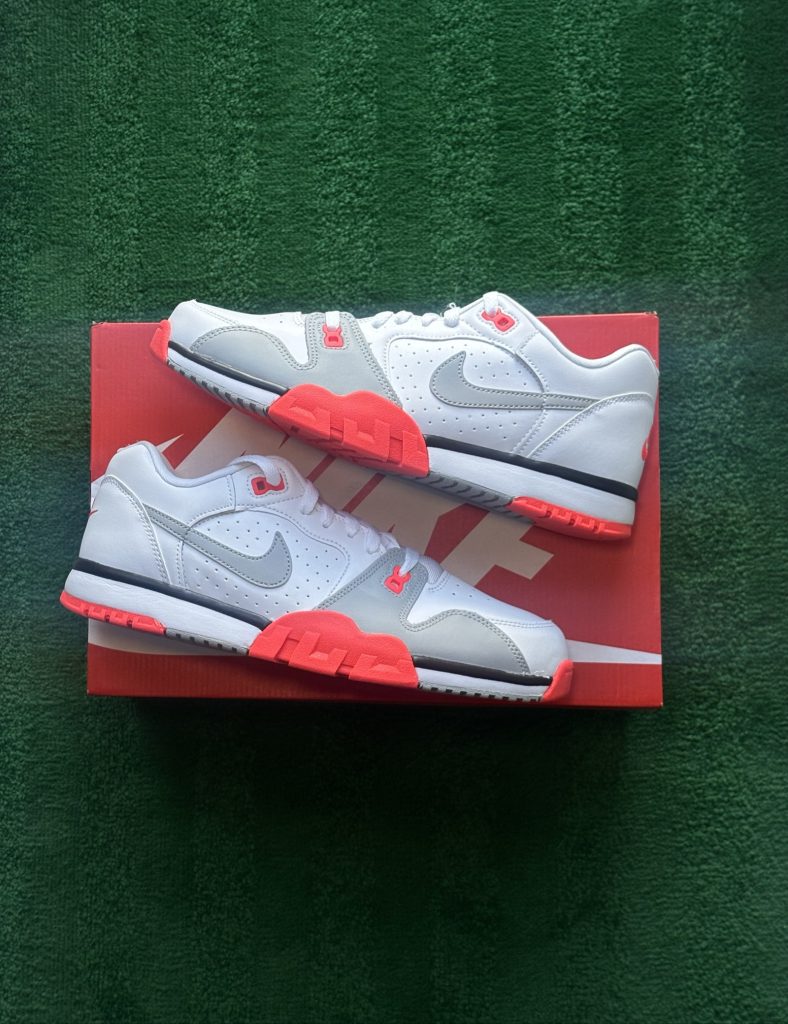 UK 9 Nike Cross Trainer | White Crimson Red CQ9182-105