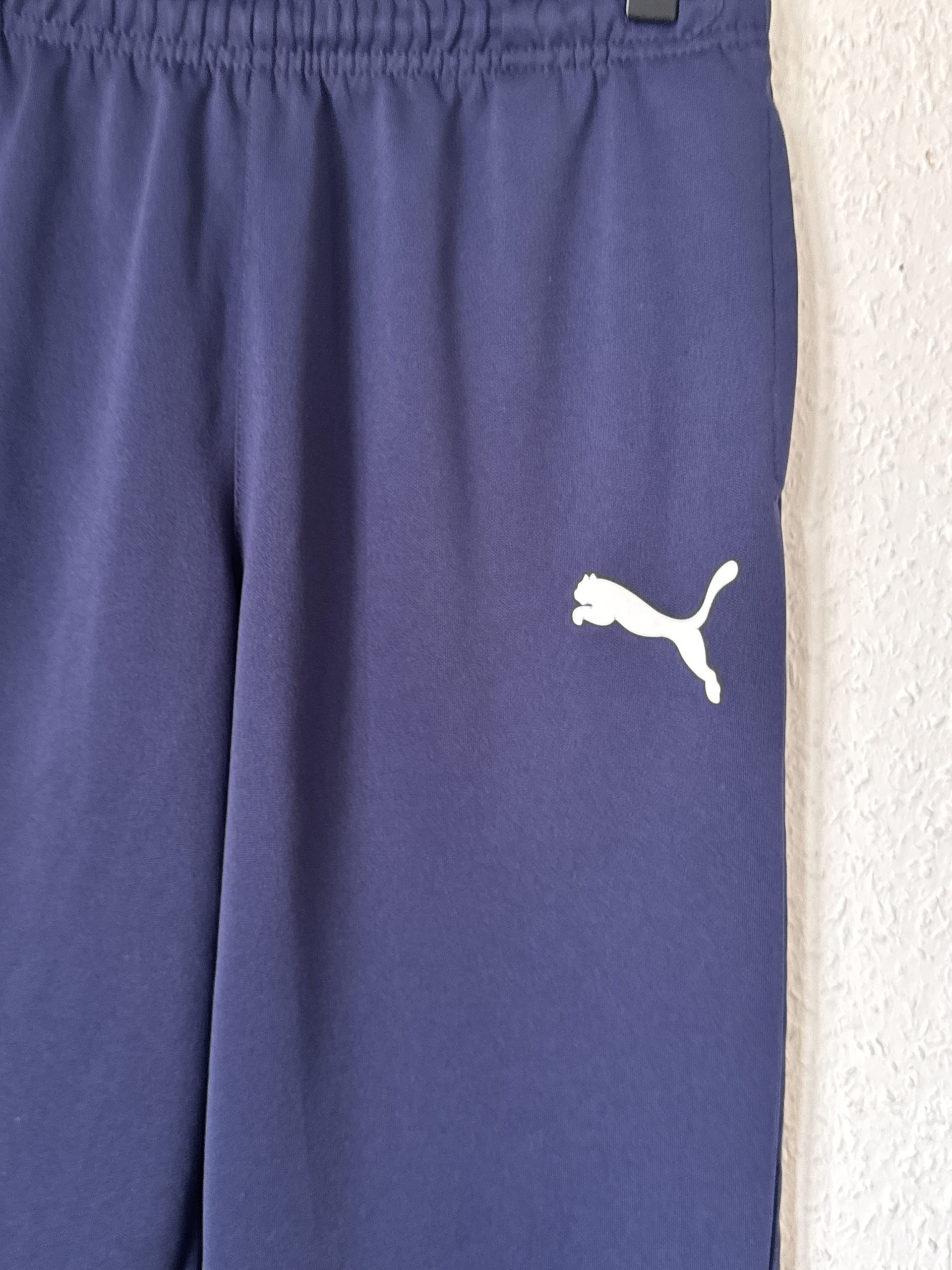 Puma Navy Track Pants Medium White Logo - 2975 image 6