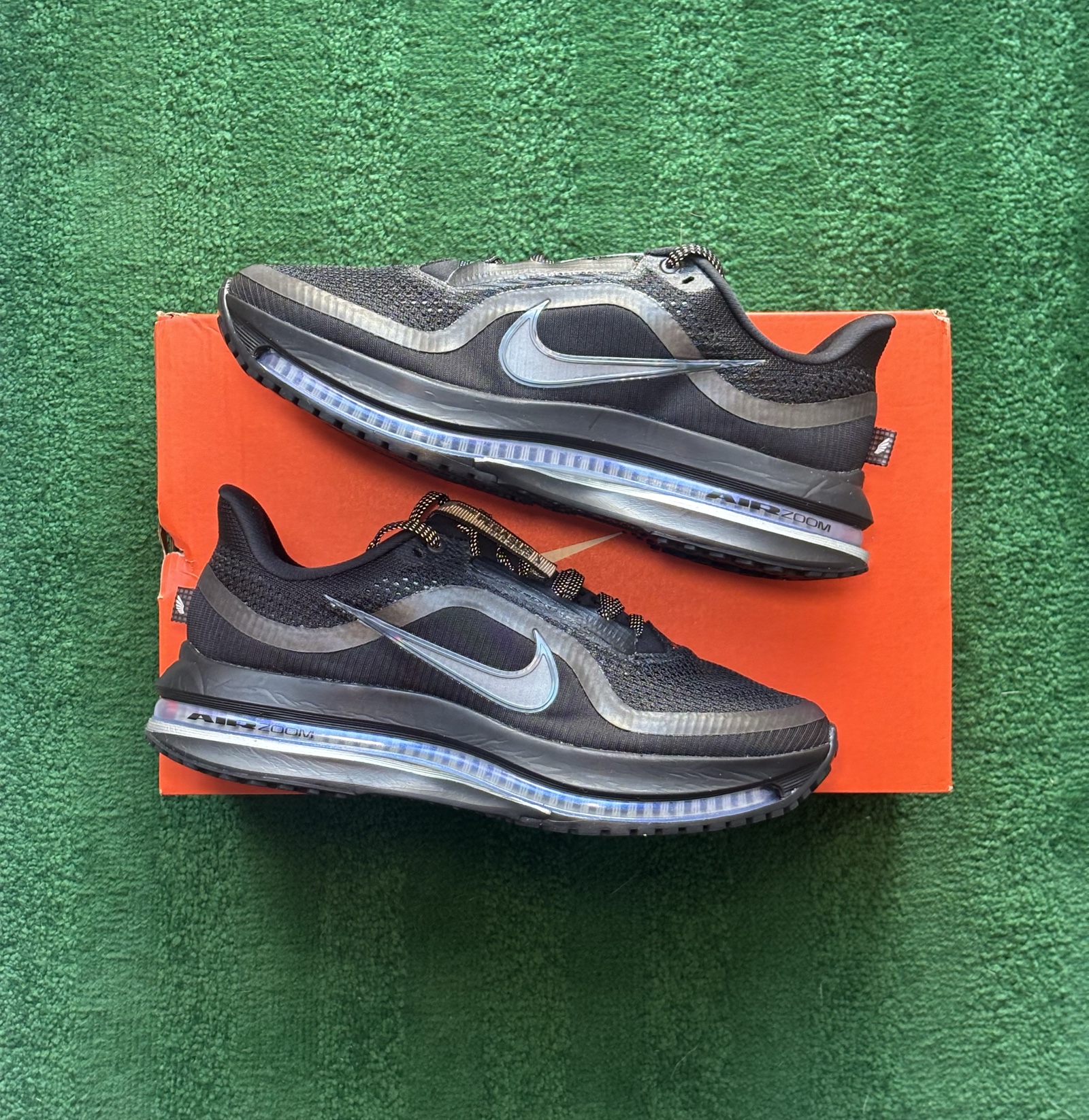 UK 6.5 Nike Air Pegasus Premium | Black Metallic Silver HQ2592-005