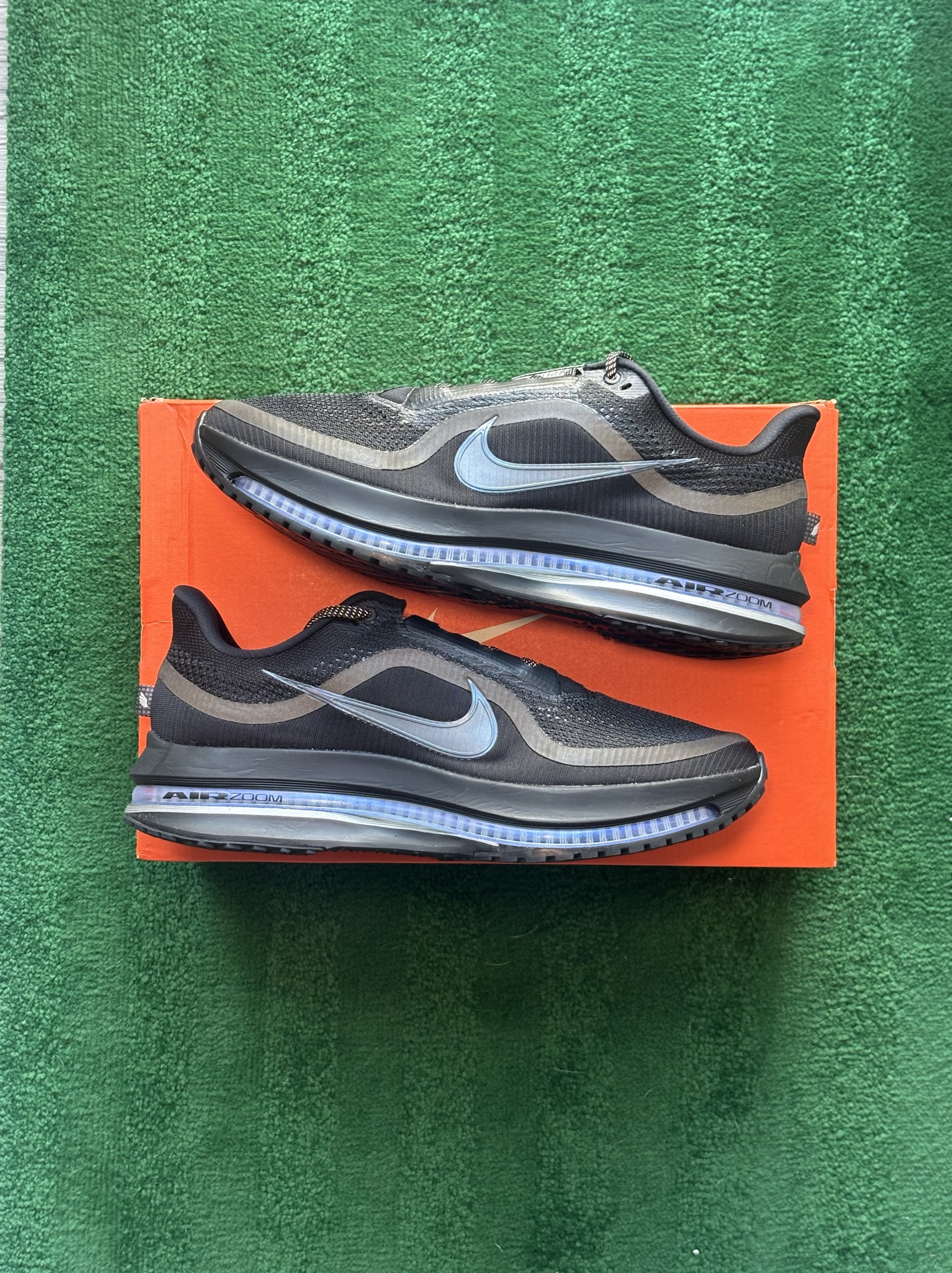 UK 10 Nike Air Pegasus Premium | Black Metallic Silver HQ2592-005