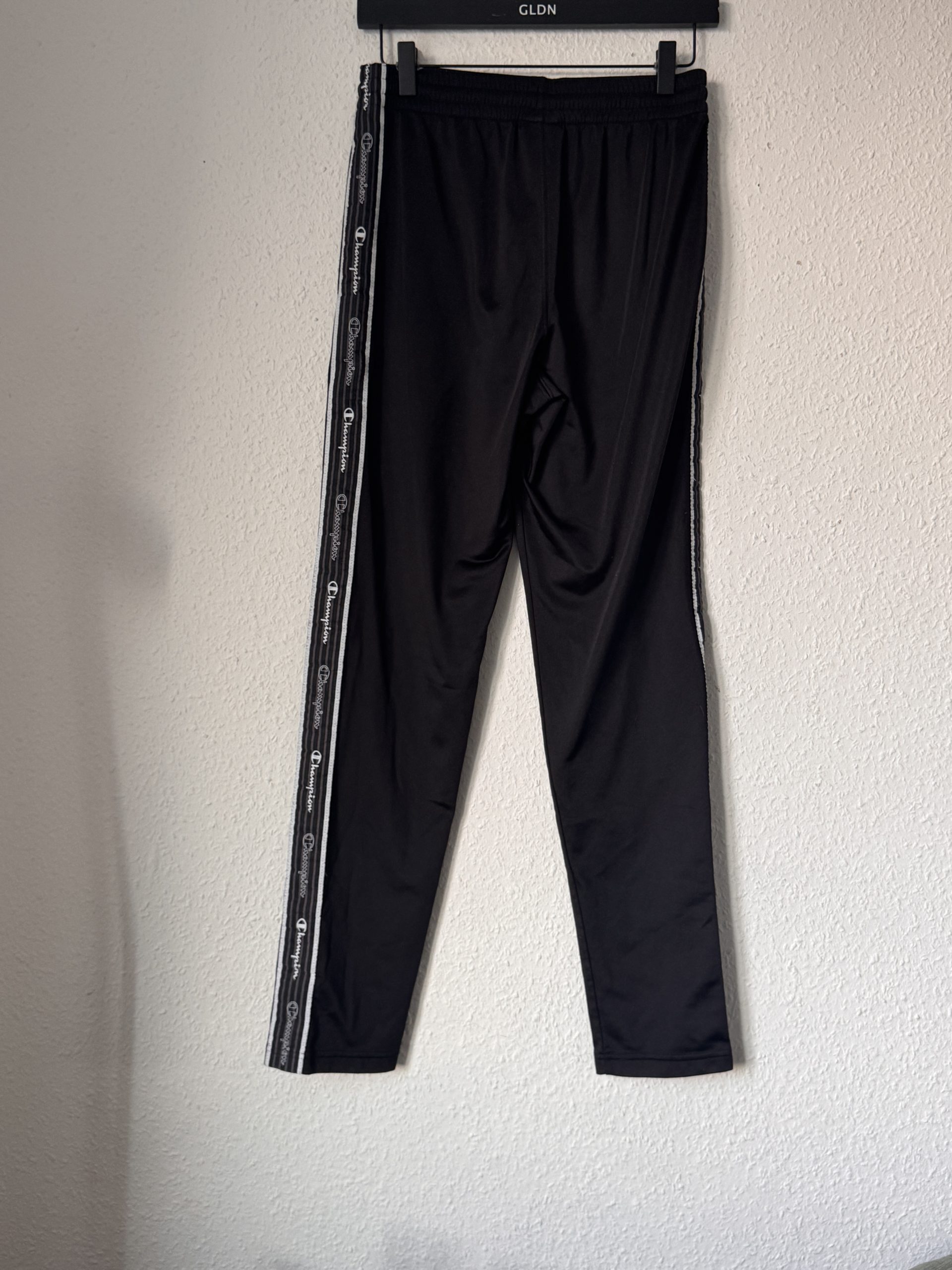 Champion Black Track Pants Small Logo Tape Trim 2976 image 10