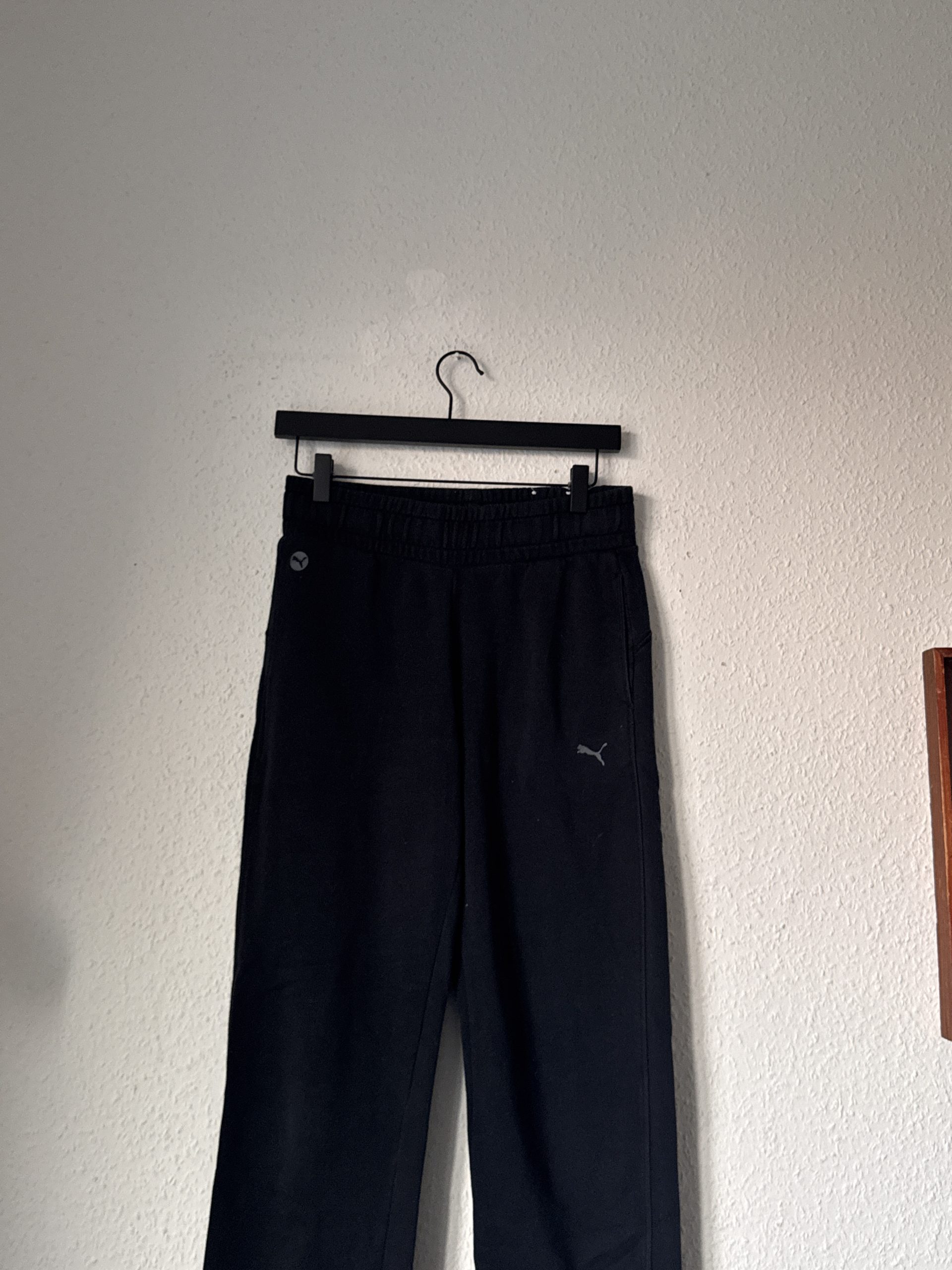 Puma Black Sweatpants Small Cotton Blend 2977 image 3