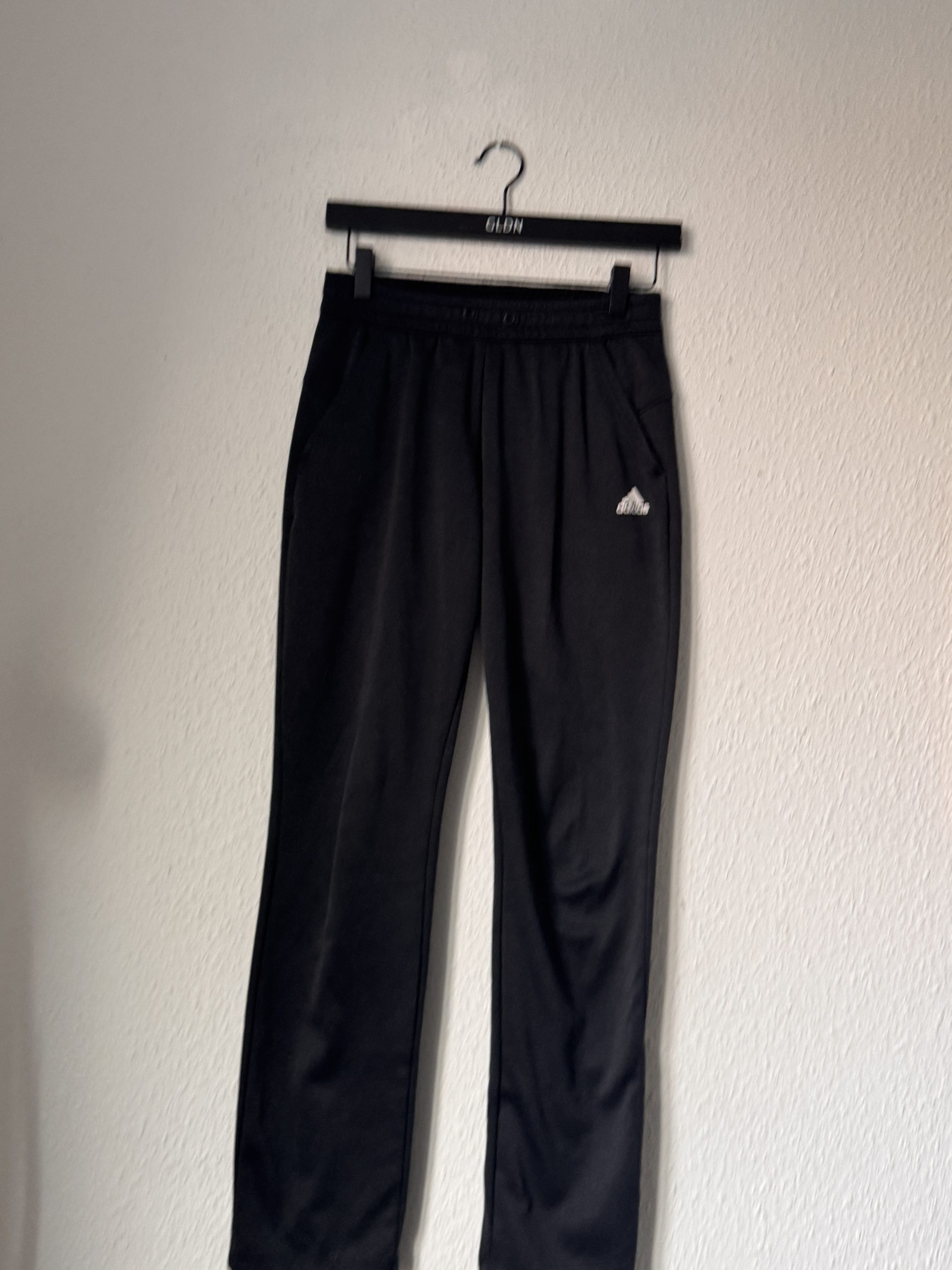 Adidas Black Track Pants XS Elastic Waist 2978 image 2