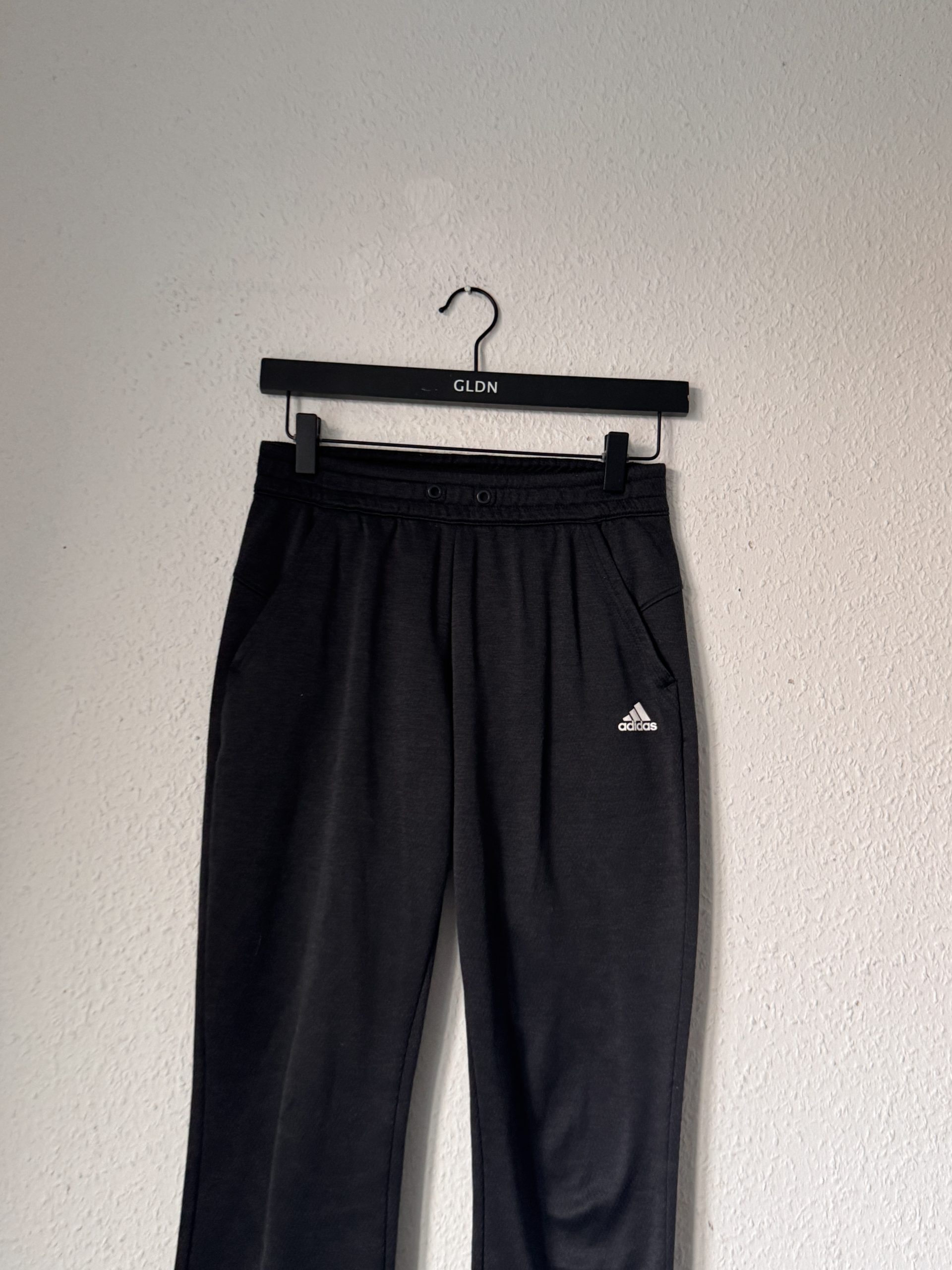 Adidas Black Track Pants XS Elastic Waist 2978 image 4