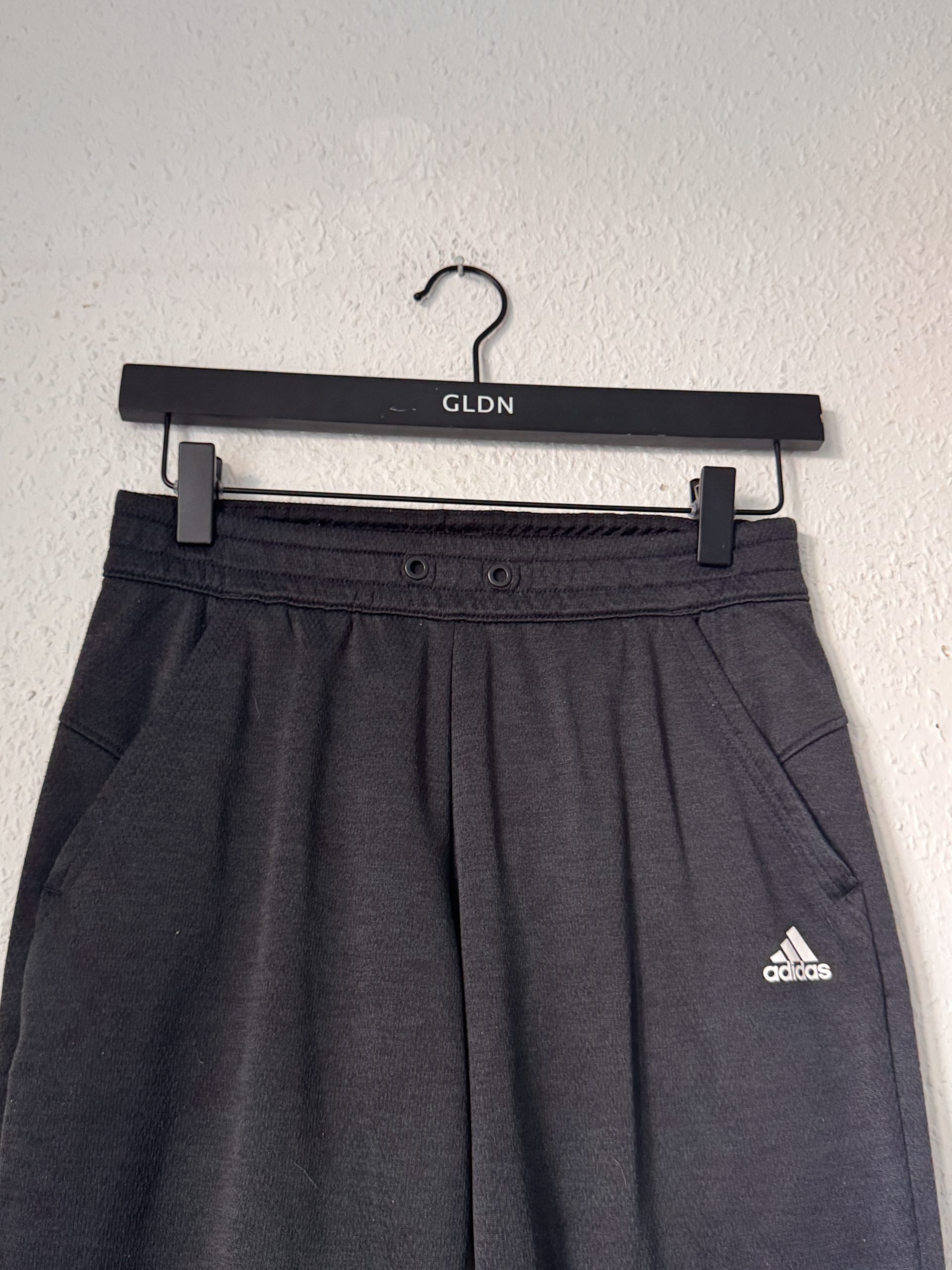 Adidas Black Track Pants XS Elastic Waist 2978 image 7