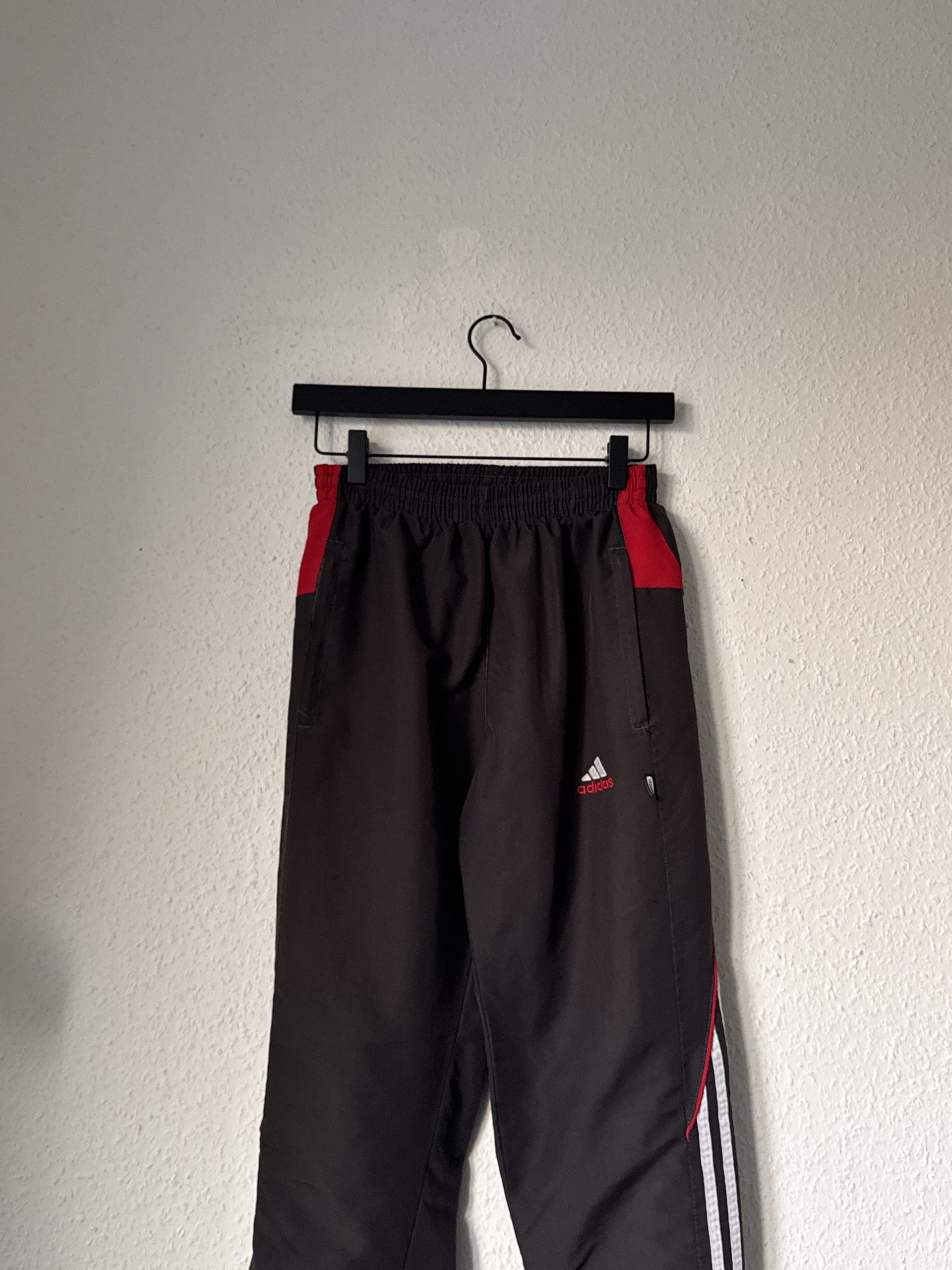 Black, Red & White Track Pants M Elastic Waist 2979 image 4