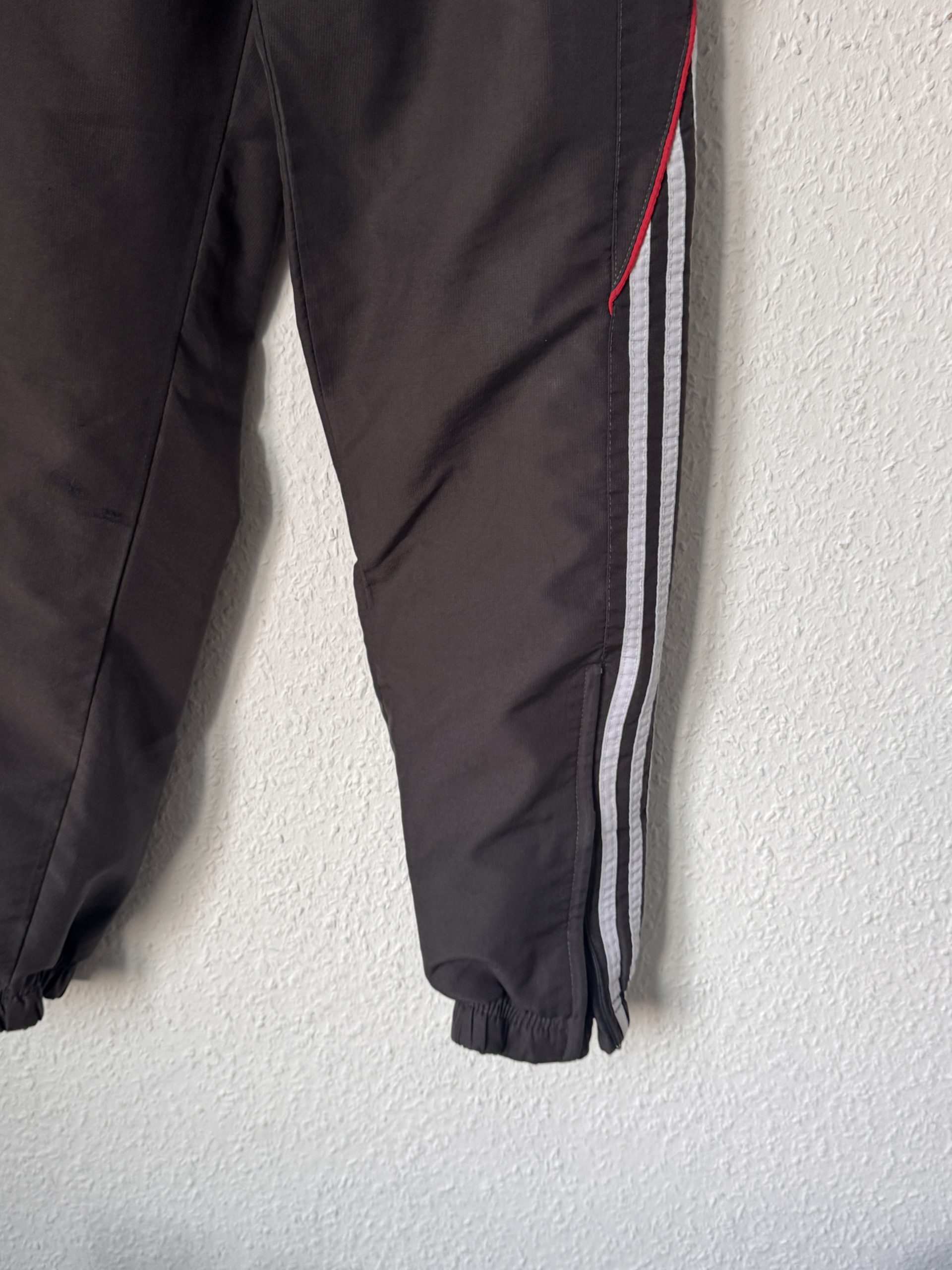 Black, Red & White Track Pants M Elastic Waist 2979 image 5