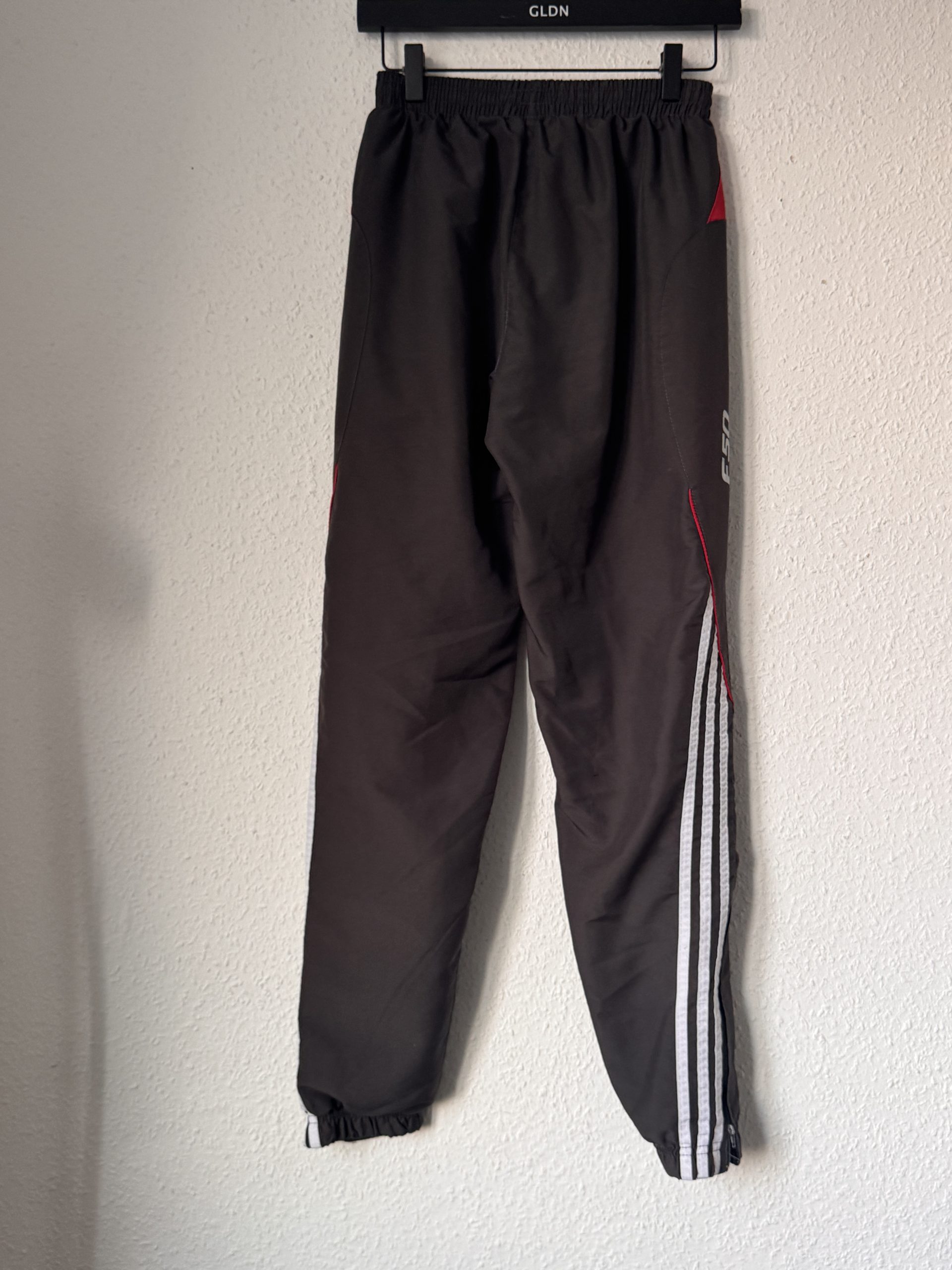 Black, Red & White Track Pants M Elastic Waist 2979 image 9