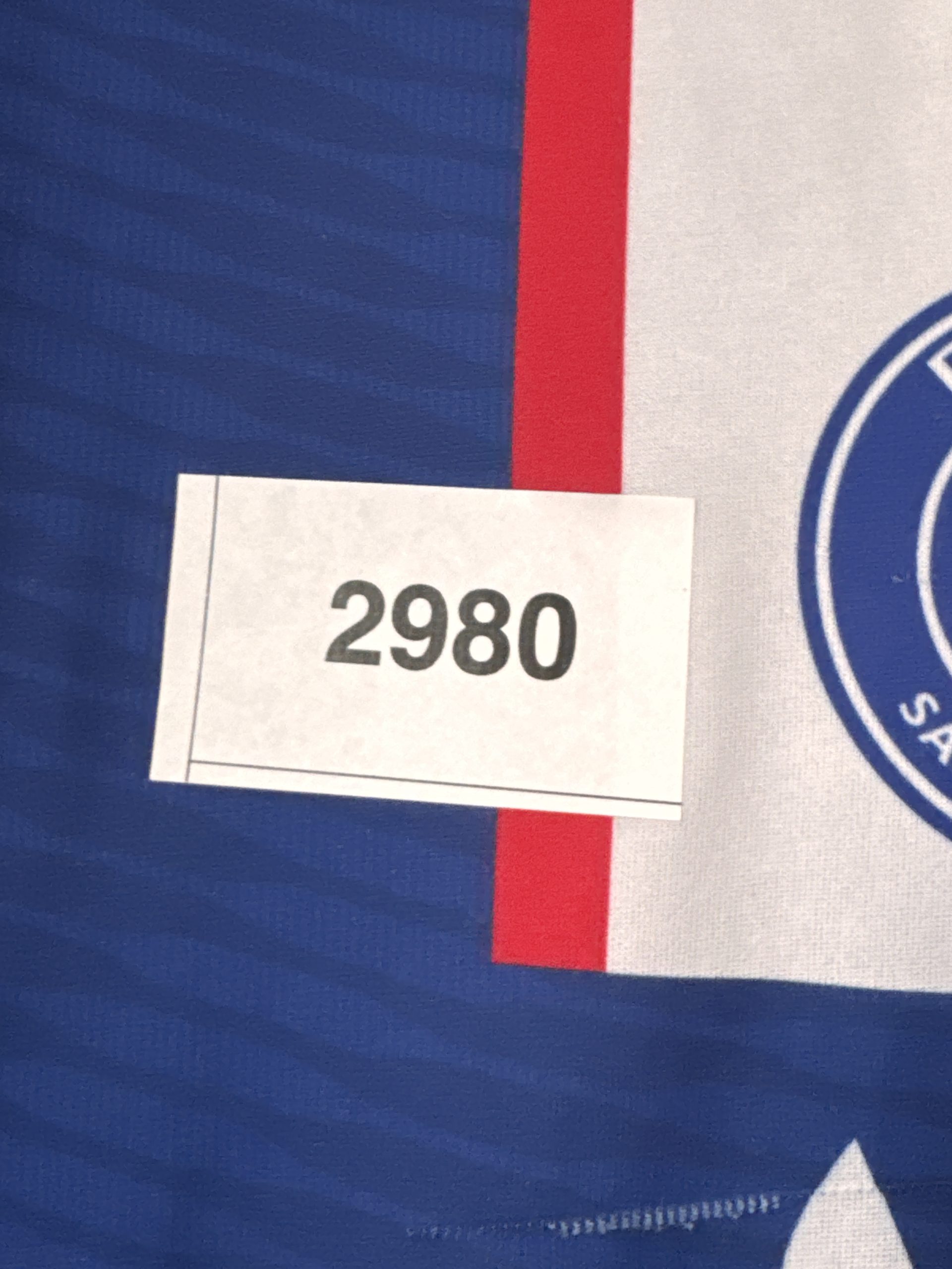 Paris Saint-Germain Blue & White Football Jersey Medium 2980 image 5