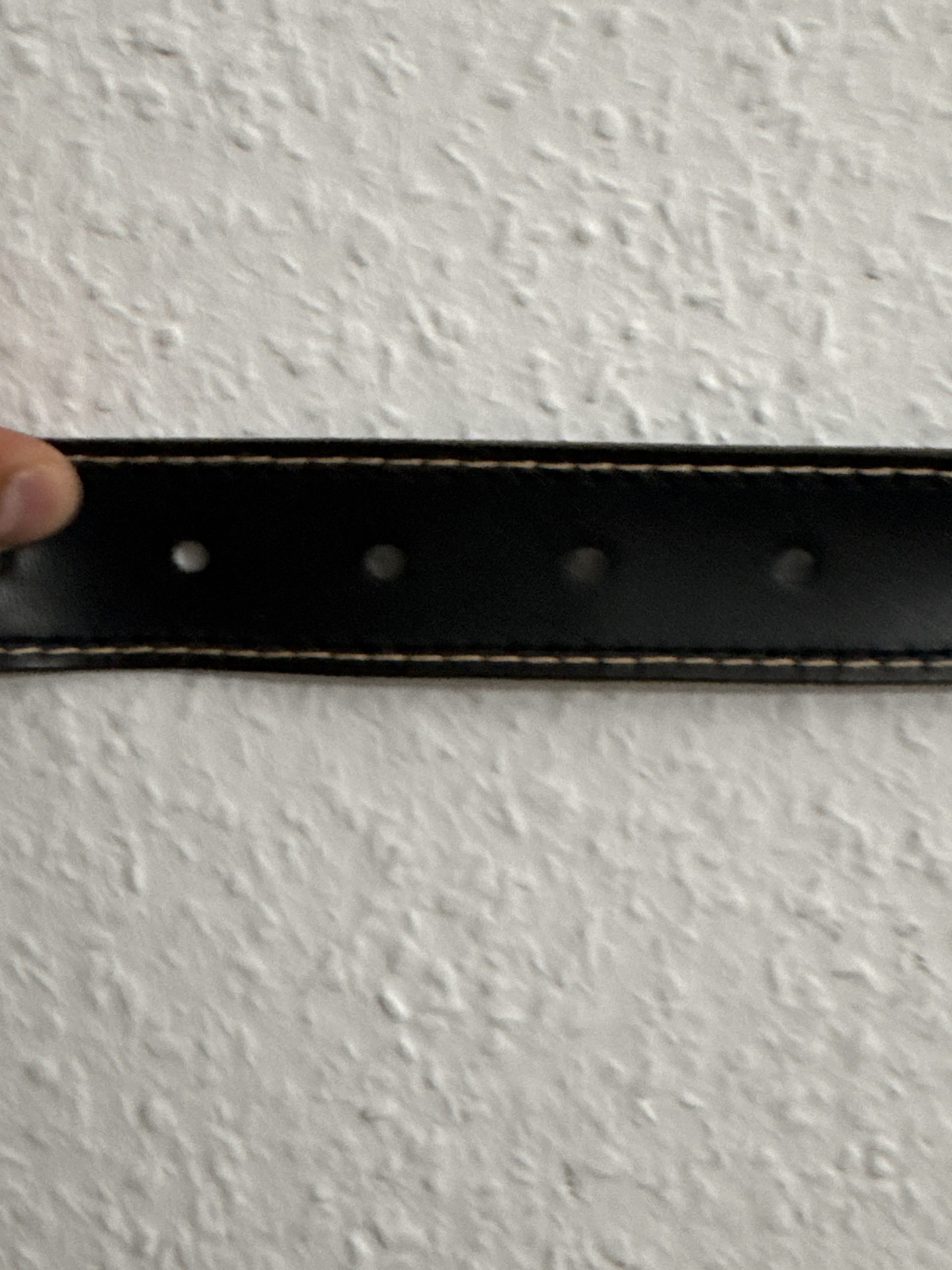 Lee Black Leather Belt with Silver Buckle One Size image 6