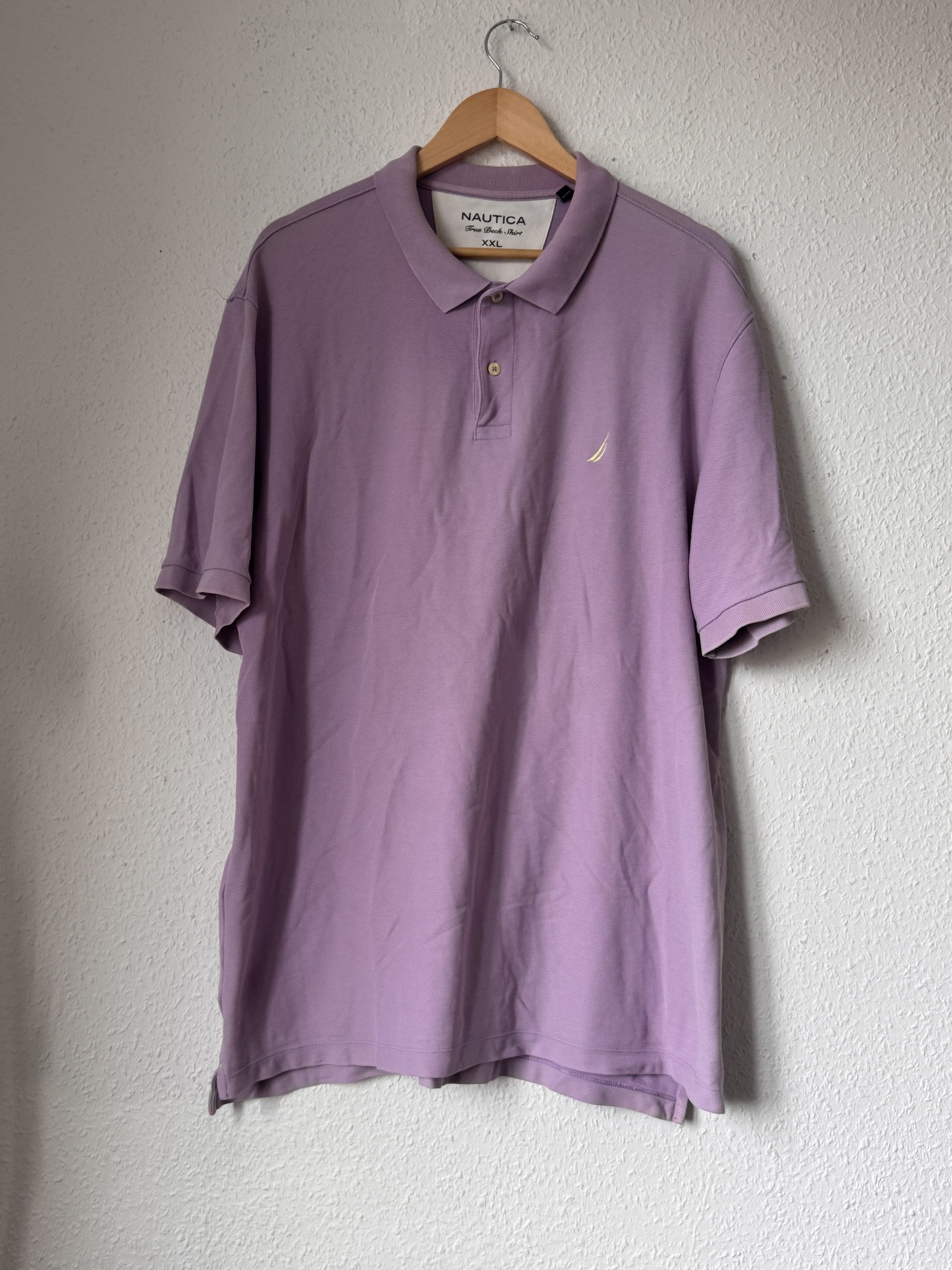 Nautica Purple Polo Shirt XXL Cotton Blend 2971
