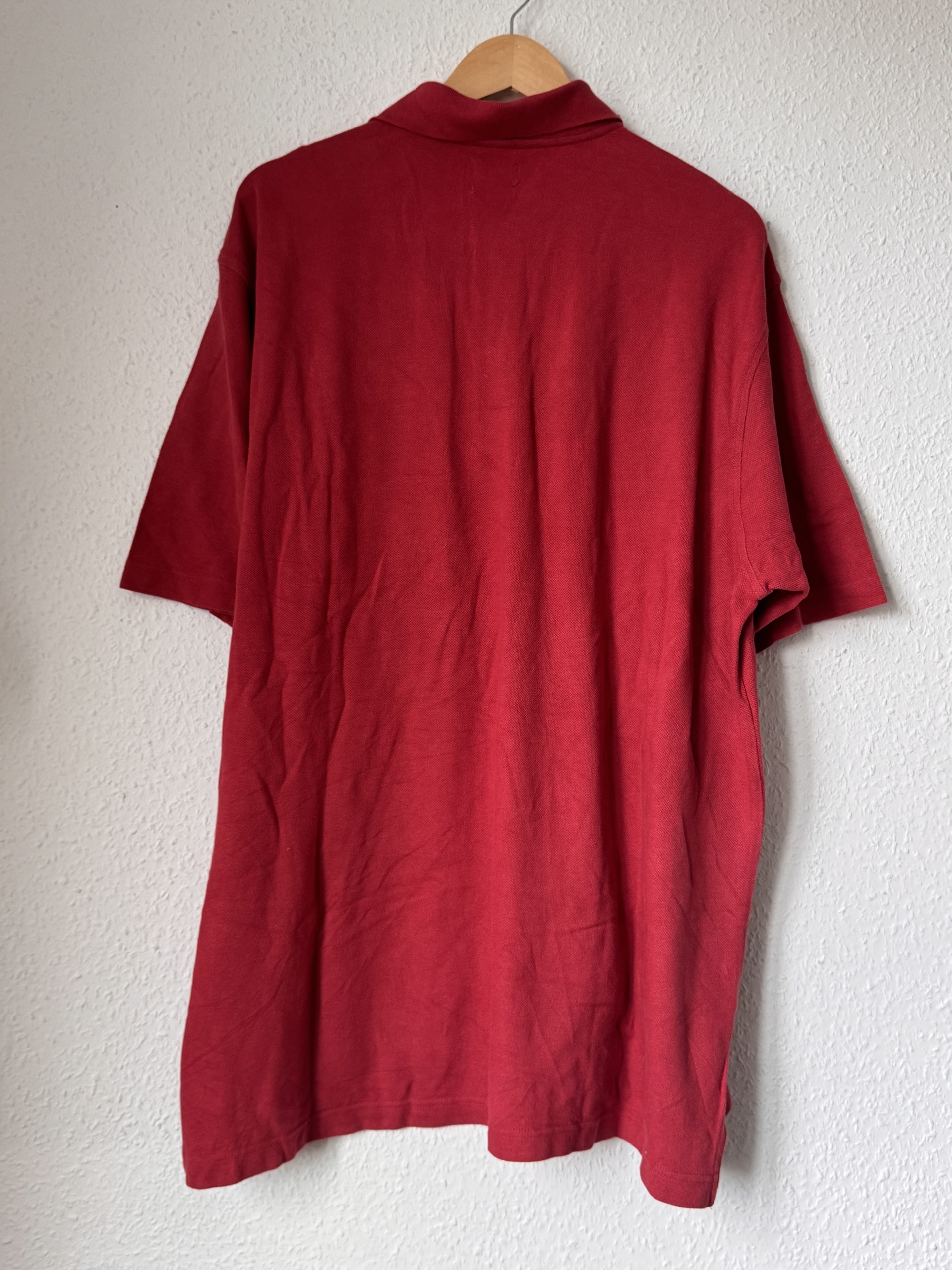 Levi's Red Polo Shirt Medium Short Sleeve Cotton 2972 image 10