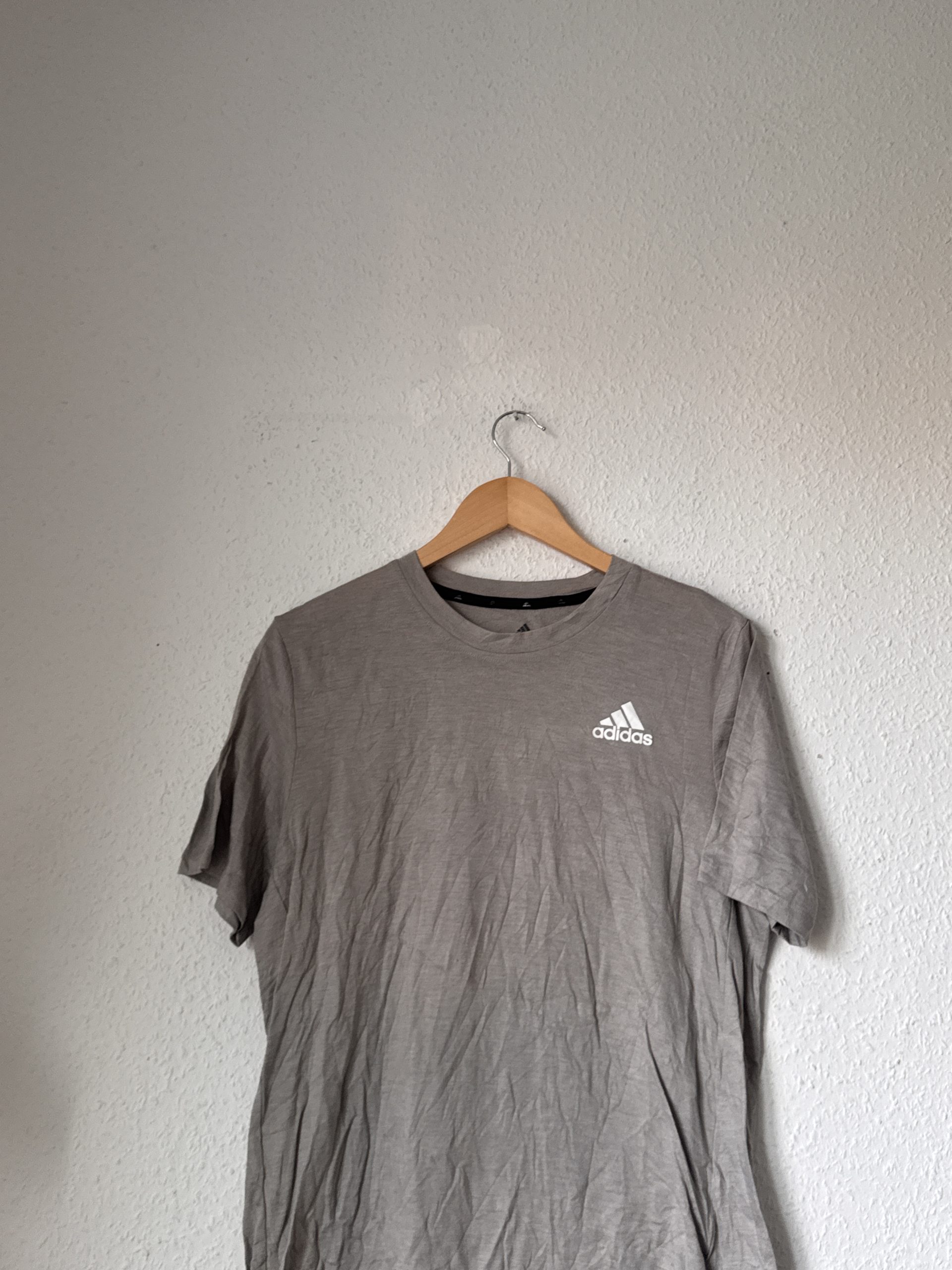 Adidas Brown Logo T-Shirt Medium Cotton image 3