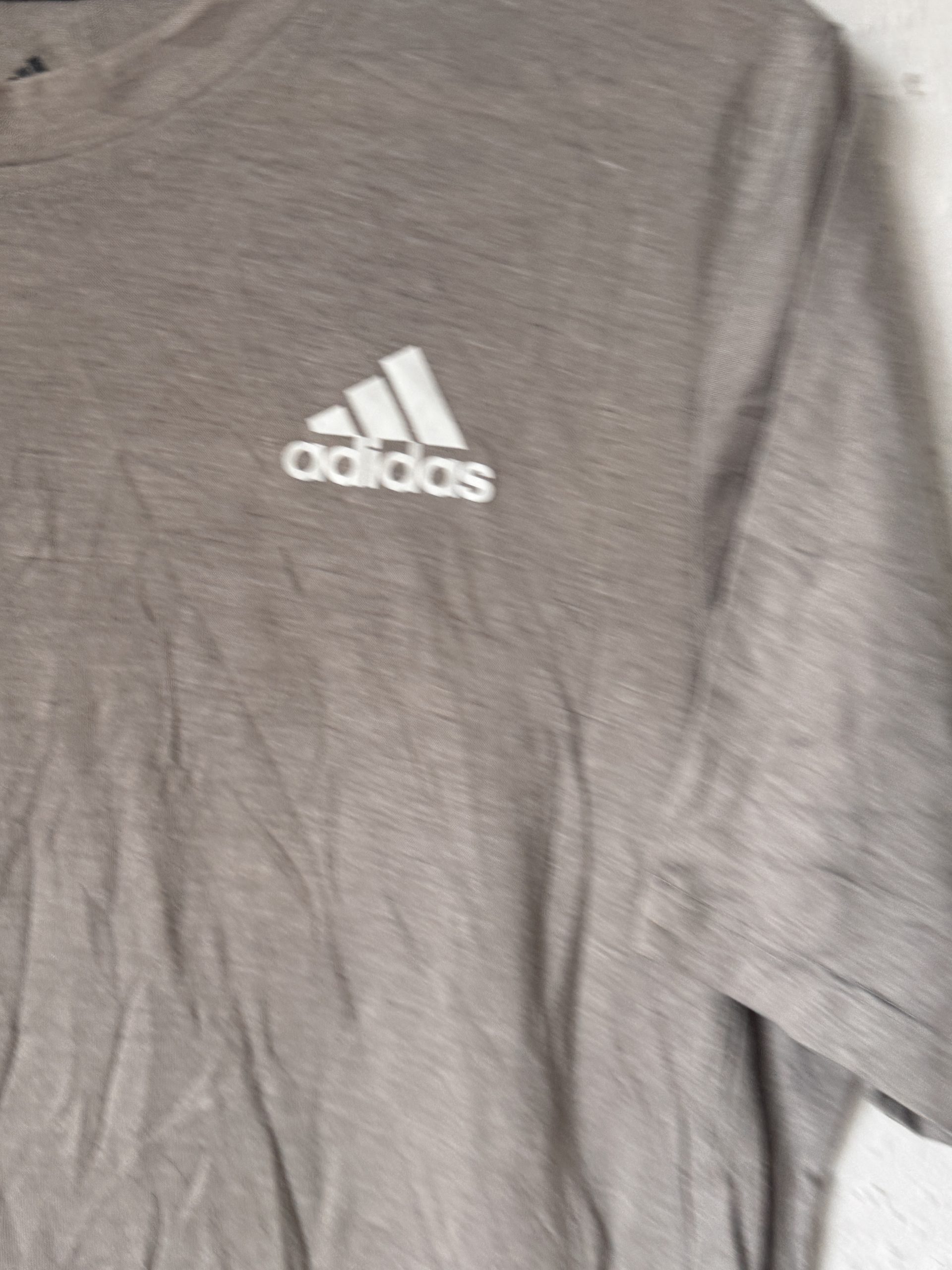 Adidas Brown Logo T-Shirt Medium Cotton image 5