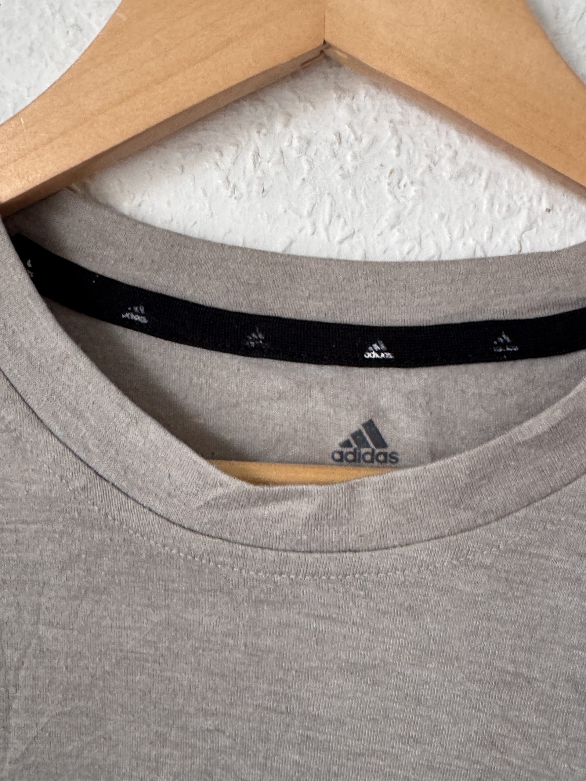 Adidas Brown Logo T-Shirt Medium Cotton image 6