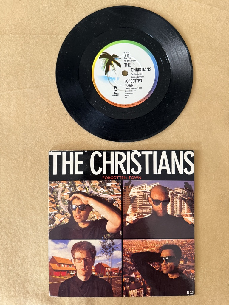 The Christians Forgotten Town Vinyl 7 Inch Single Record