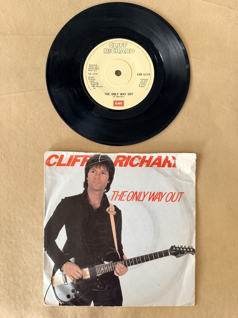 Cliff Richard Vinyl Single The Only Way Out 7 inch Record