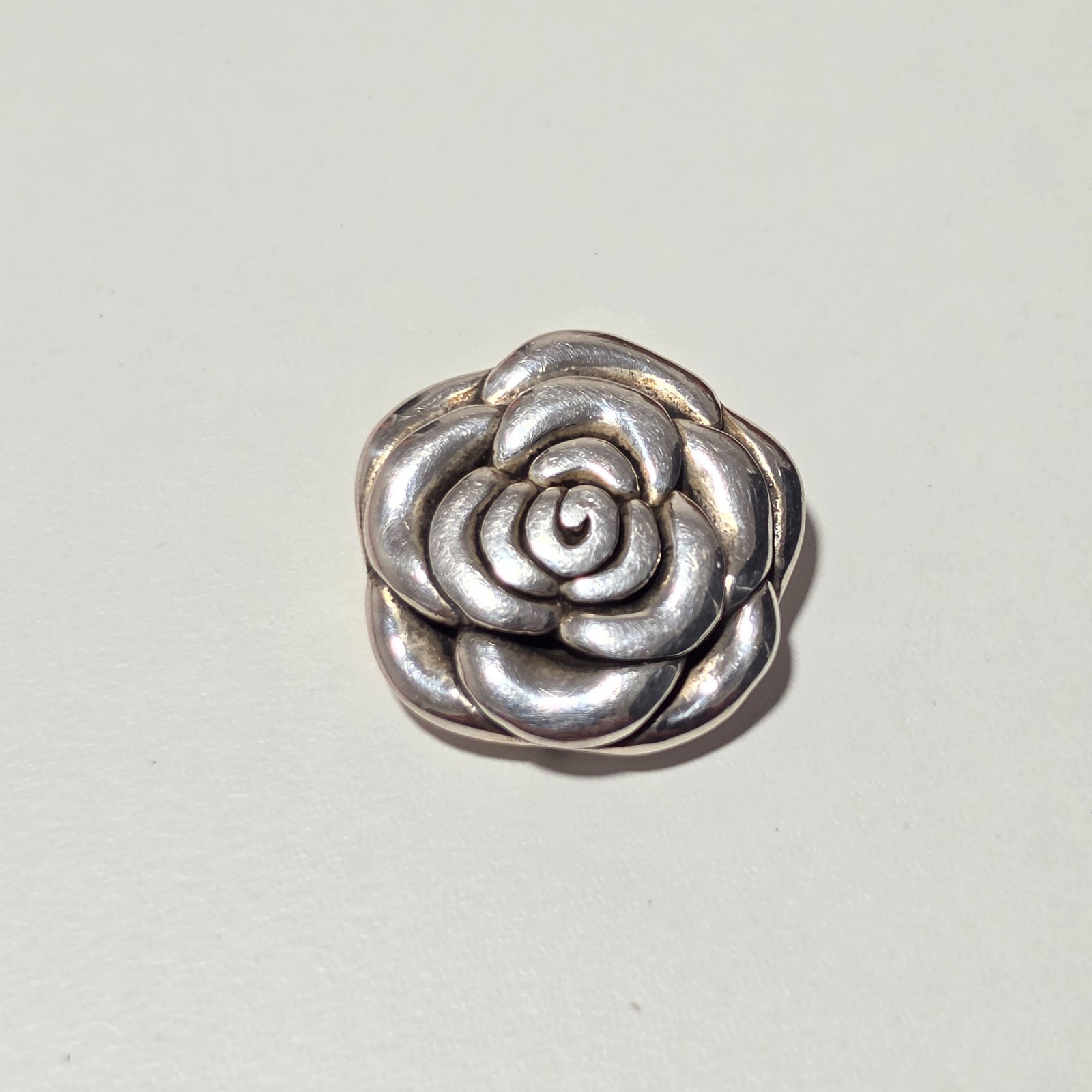 925 Sterling Silver Rose Pendant Silver Flower pendant