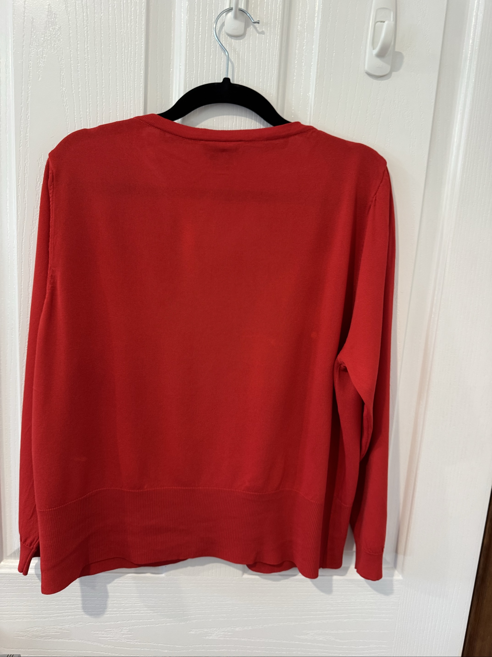 City Chic Red Button-Up Cardigan Small Lightweight image 3
