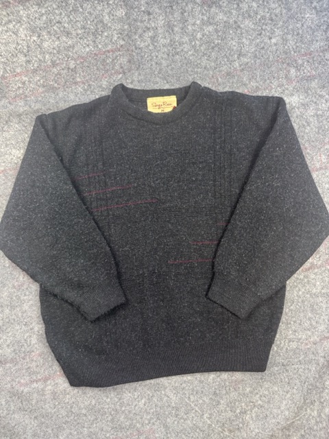 Sergio Rossi Black Wool Blend Crewneck Jumper Men’s M
