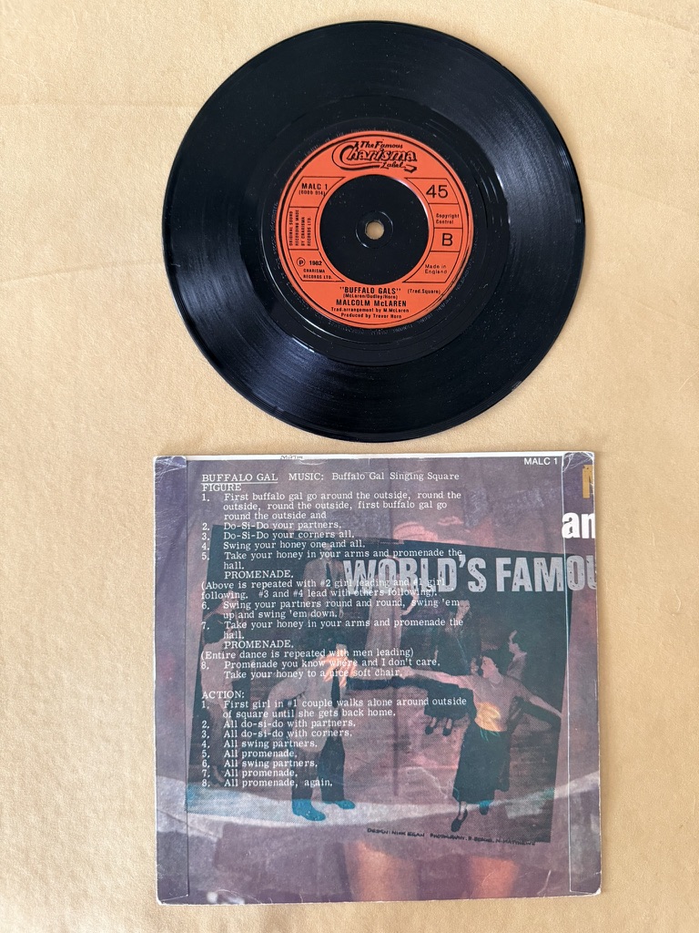 Malcolm McLaren Buffalo Gals 7in Vinyl Single record image 2