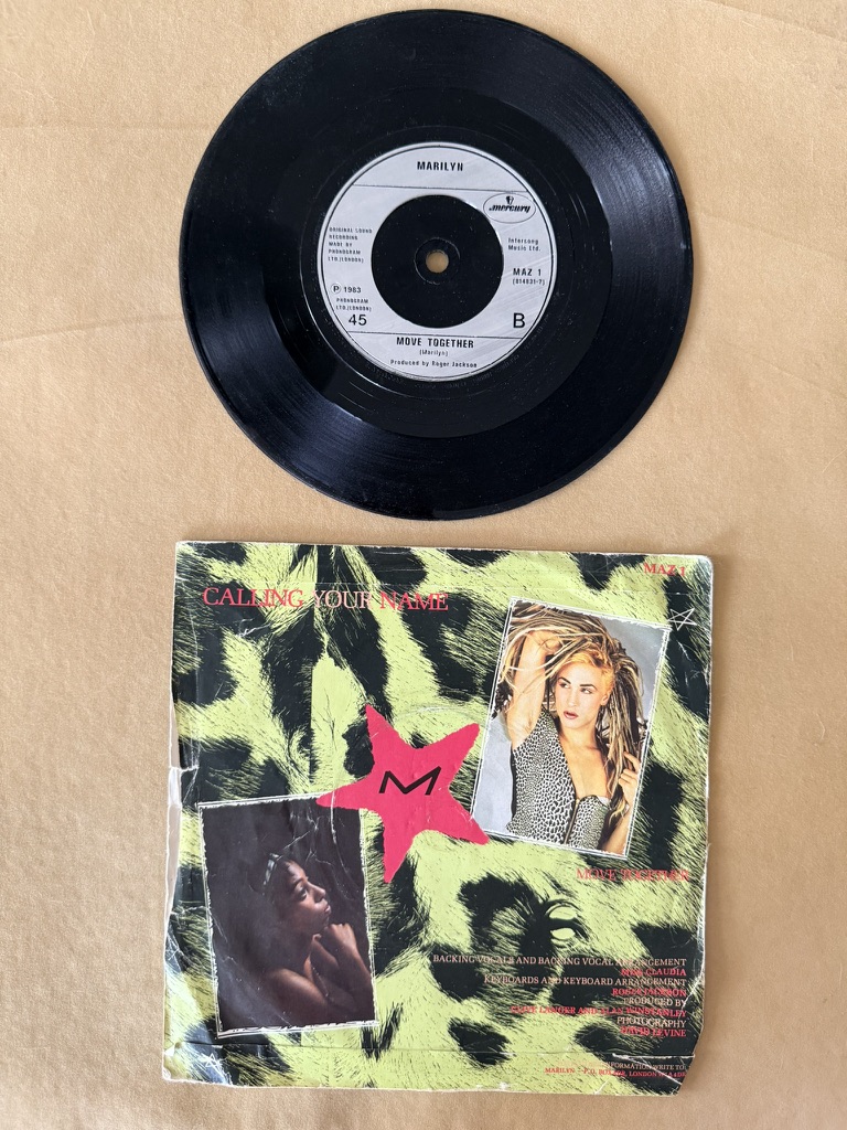Marilyn 45 RPM Vinyl Record Calling Your Name 7" single image 2