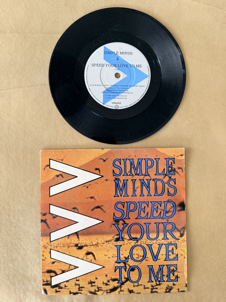 Simple Minds Speed Your Love To Me 7-inch Vinyl Single Record