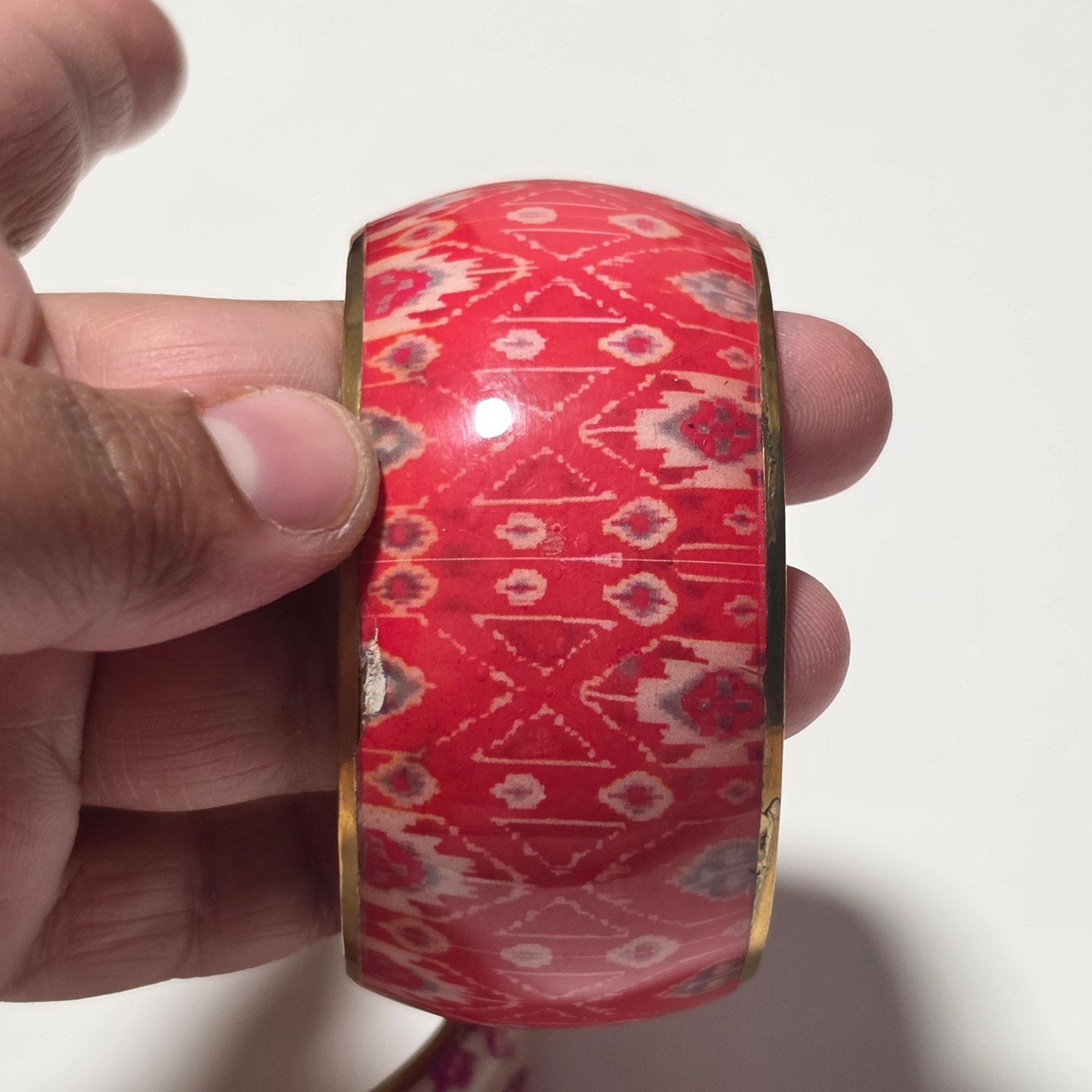 Vintang Multi Floral & Red Pattern Resin Bangles image 2