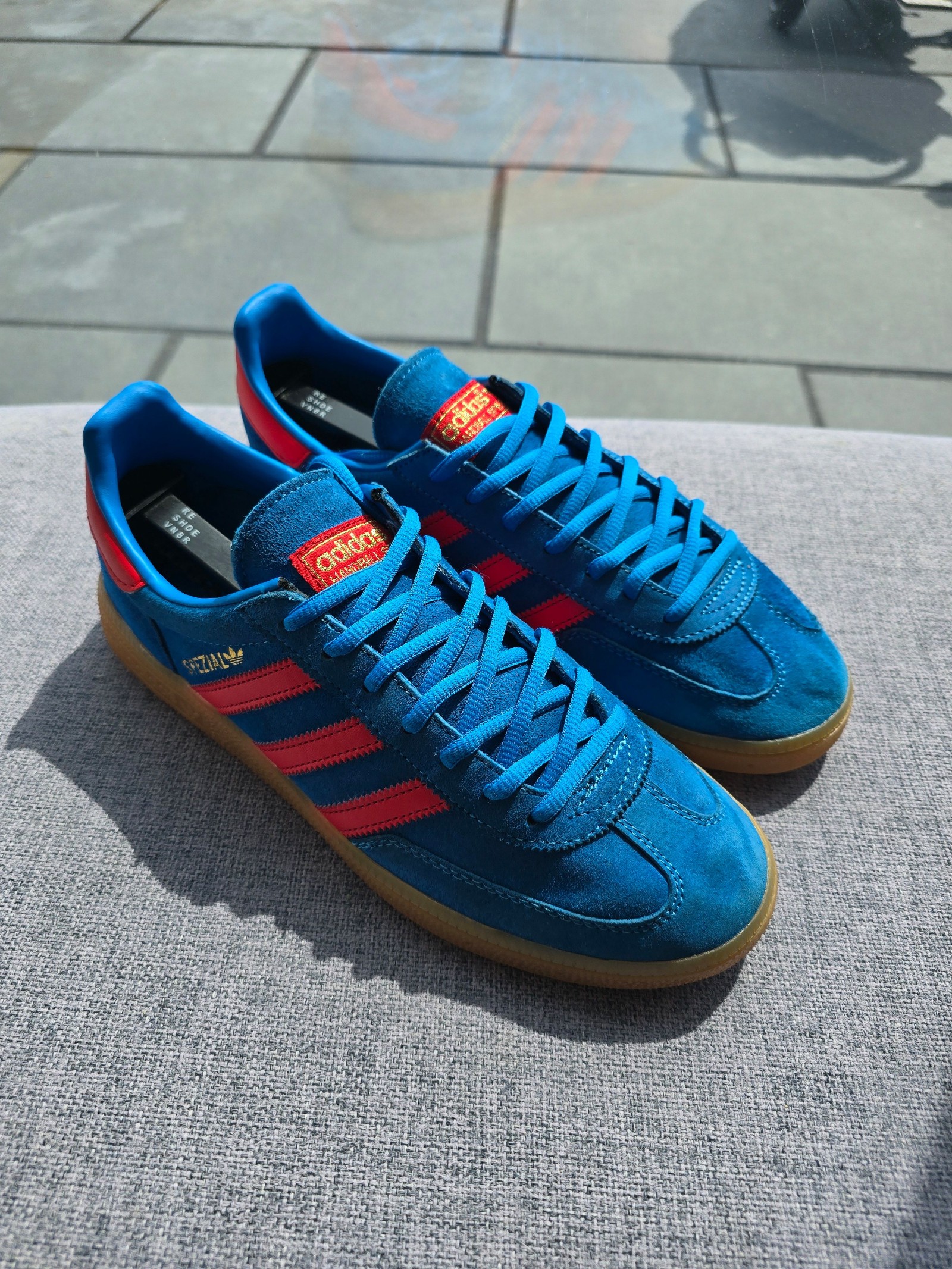 Adidas Blue & Red Spezial Suede Trainers UK 9
