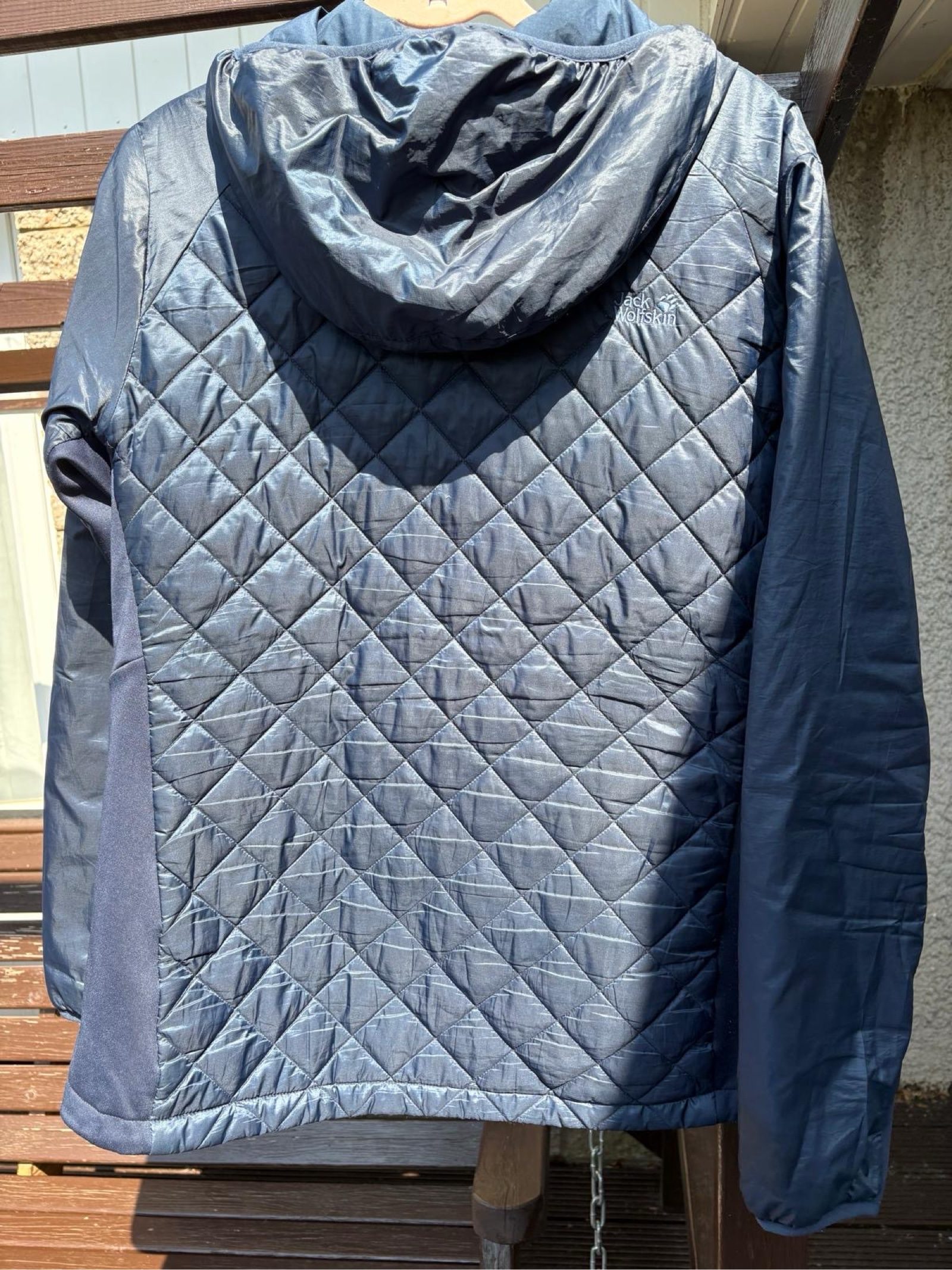 Jack Wolfskin Navy Quilted Outdoor Jacket XXL Women image 6