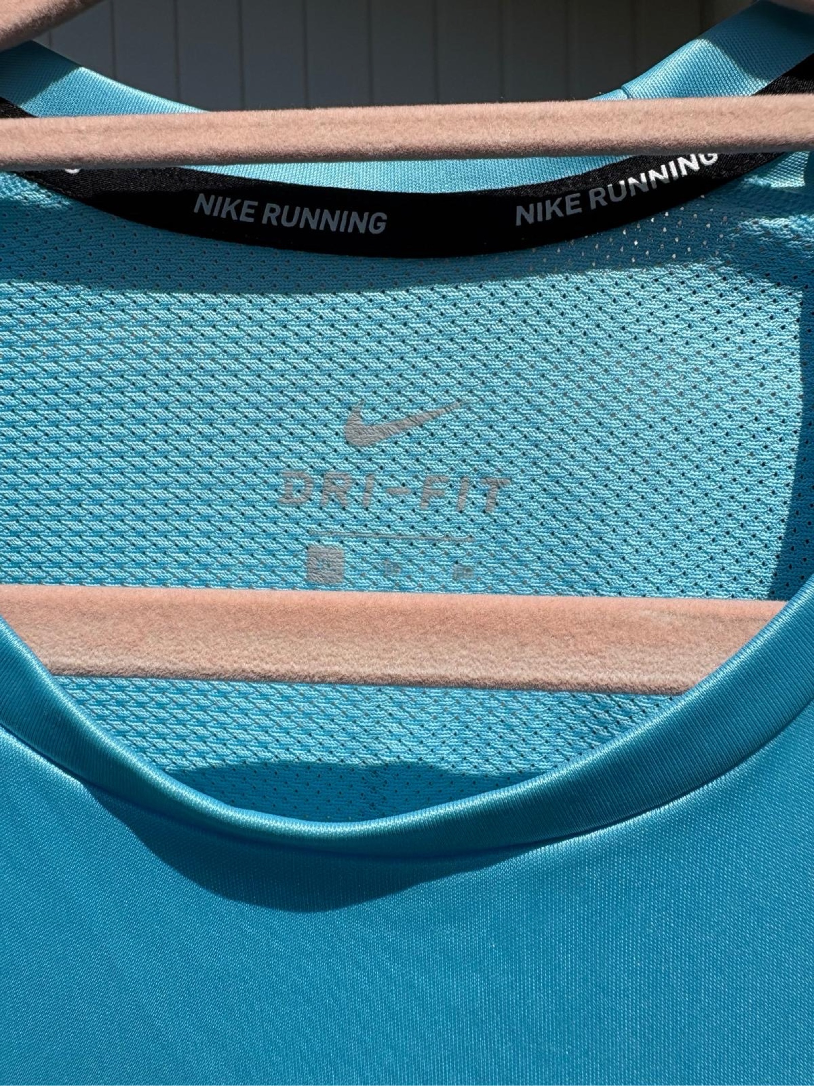 Nike Blue Dri-FIT Running T-Shirt Large Breathable