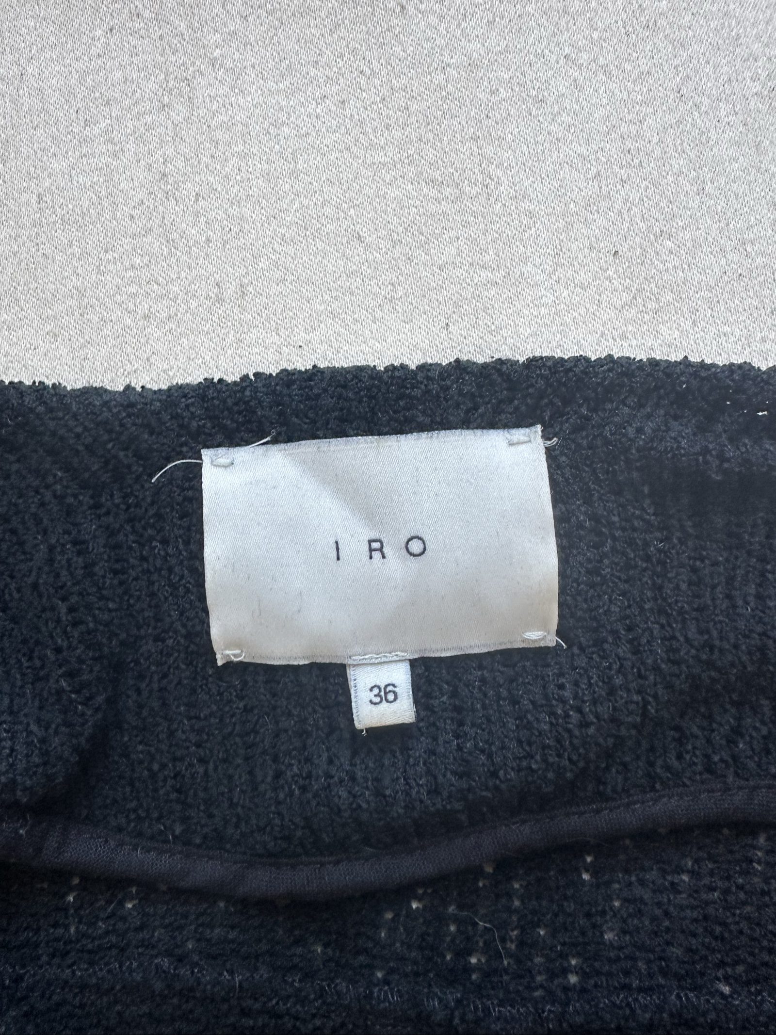 IRO Black Knit Zip Jacket Size 36 Women's image 2