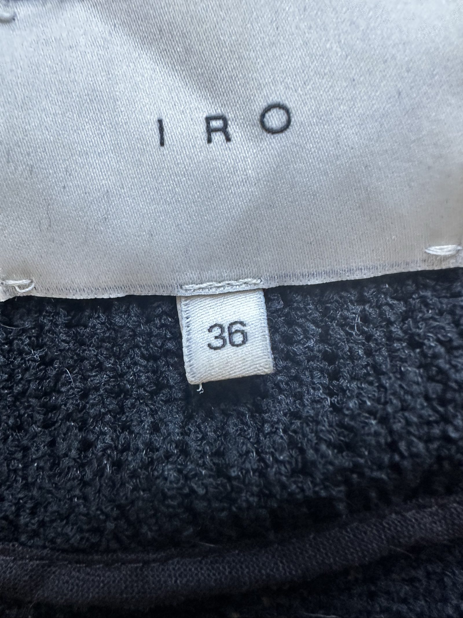 IRO Black Knit Zip Jacket Size 36 Women's image 3