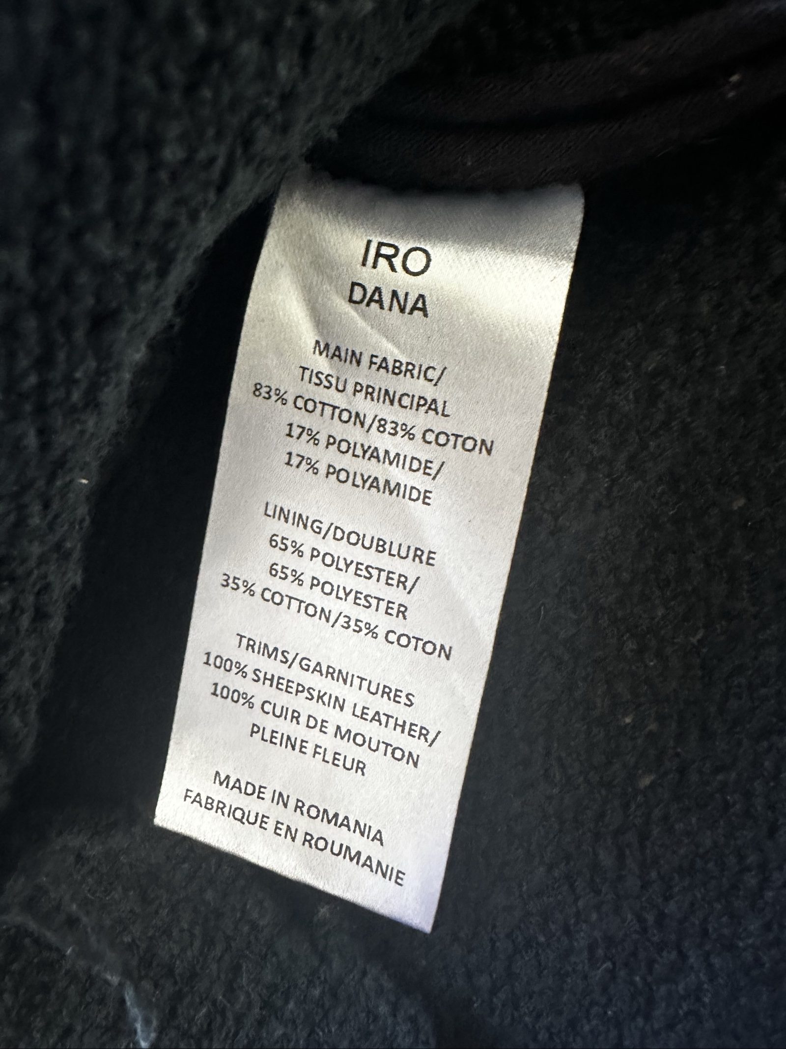 IRO Black Knit Zip Jacket Size 36 Women's image 8