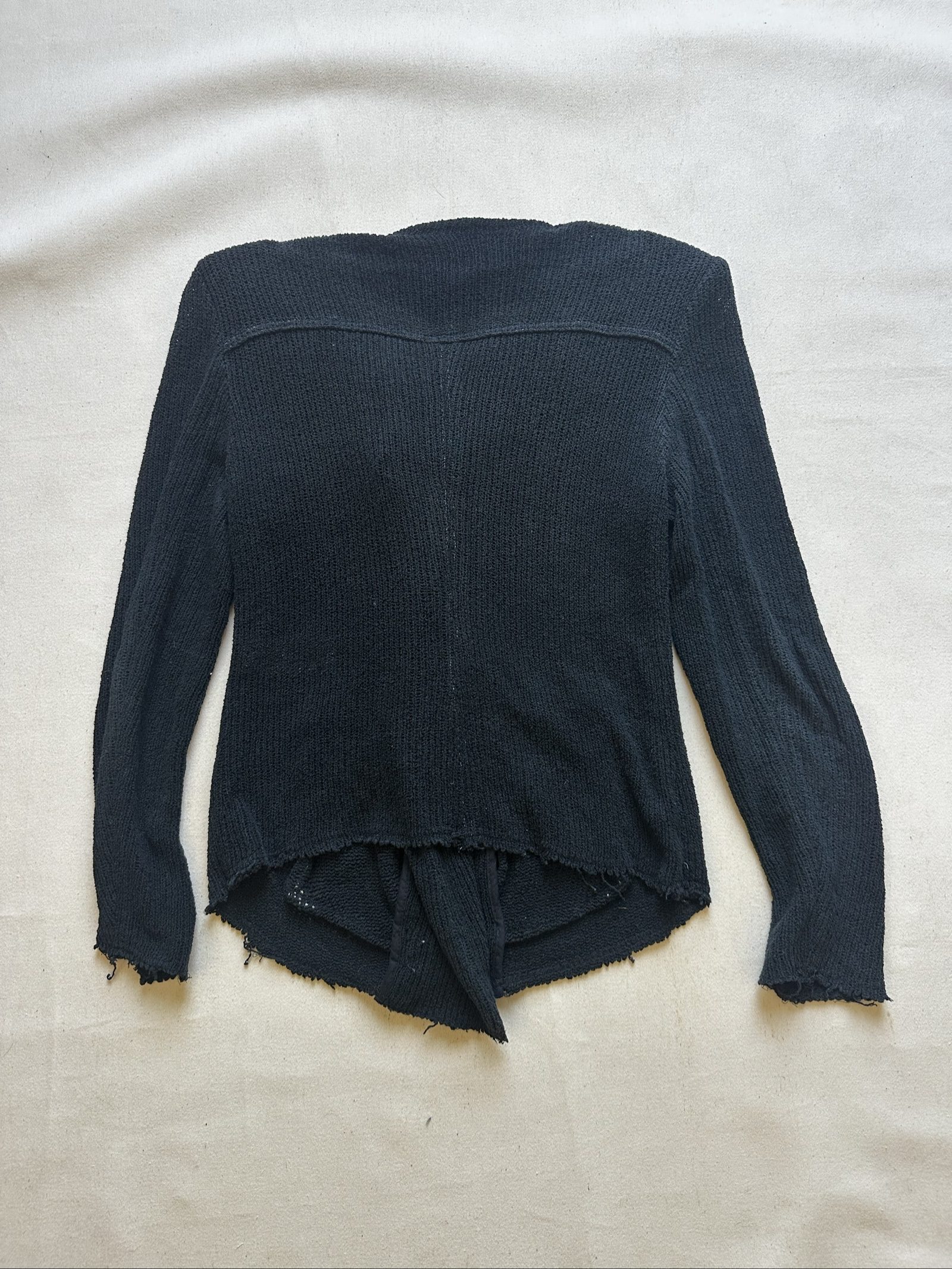 IRO Black Knit Zip Jacket Size 36 Women's image 9