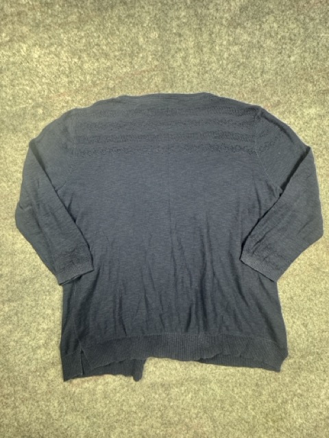 FatFace Navy Lightweight Pointelle V-Neck Cardigan UK 16 image 6