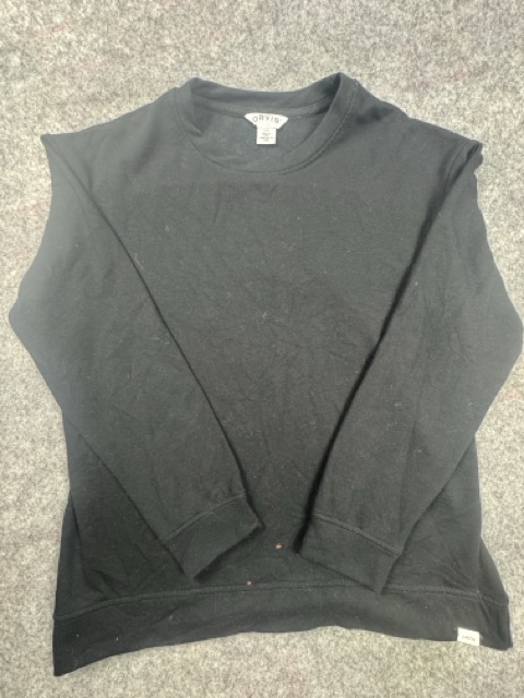 Orvis Black Crew Sweatshirt S/C Small Classic Collection