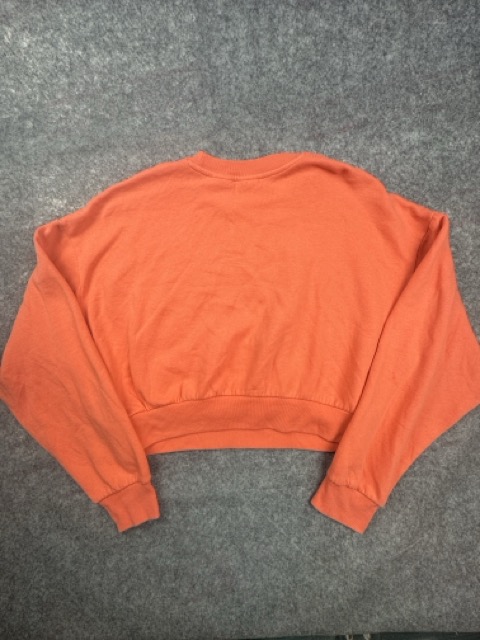Levi's Coral Cropped Logo Sweatshirt Small Pink/Coral image 6