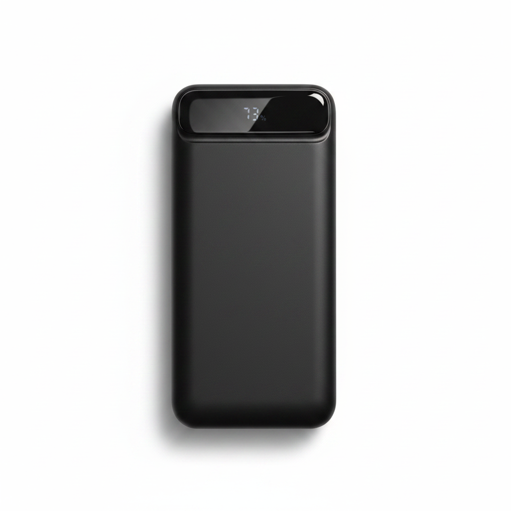 Black 50000mAh Power Bank with Digital Display & USB-C