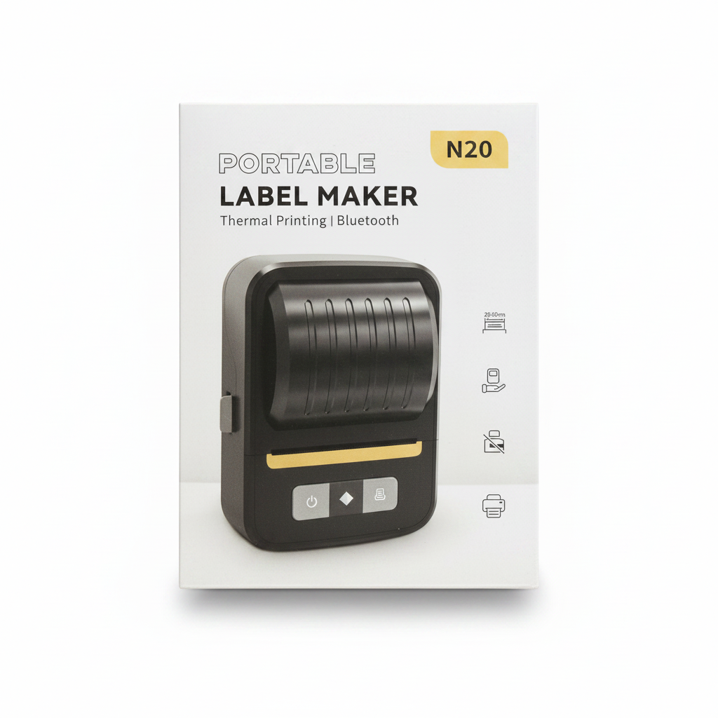 N20 Black Portable Thermal Bluetooth Label Maker